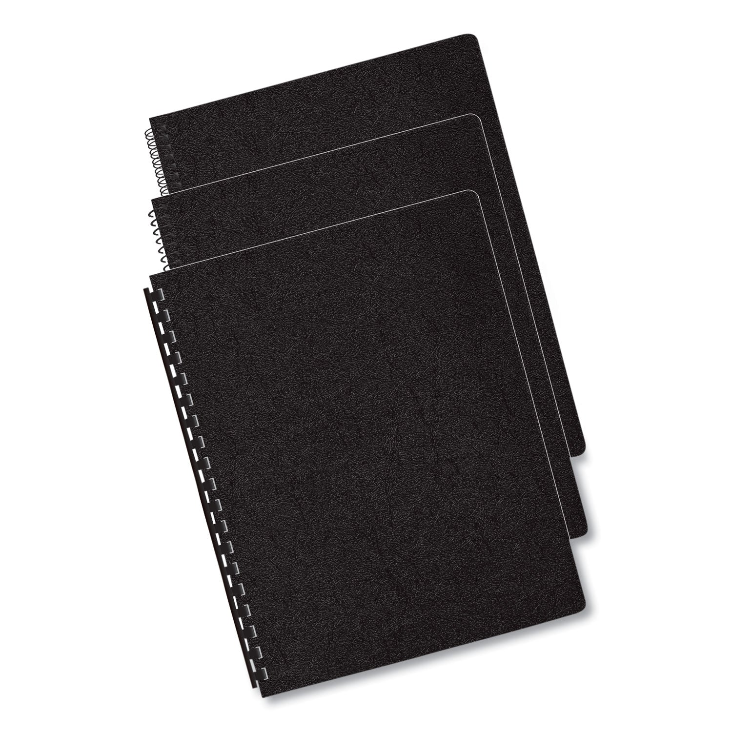 Fellowes® Executive Leather-Like Presentation Cover, Black, 11.25 x 8.75, Unpunched, 200/Pack