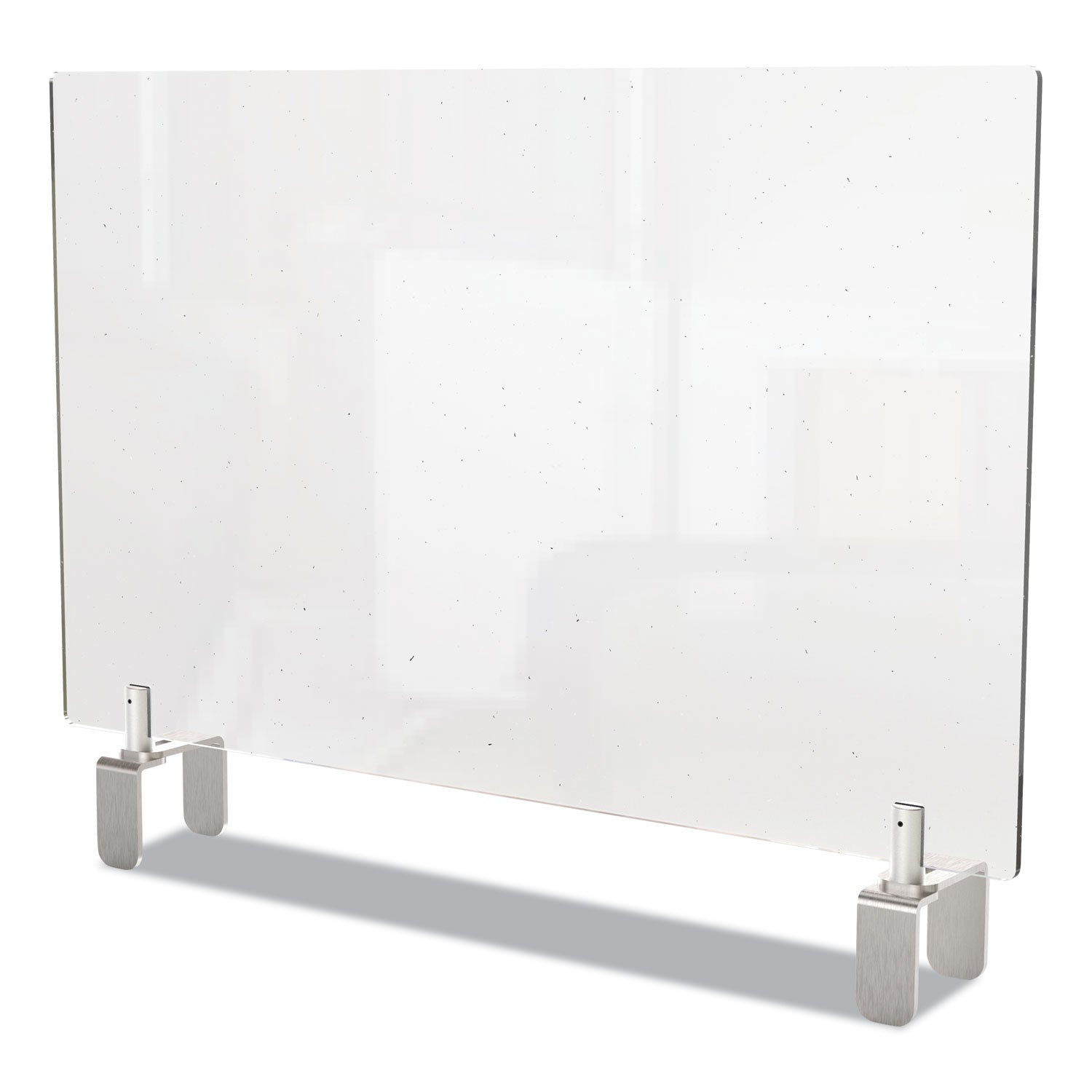 Clear Partition Extender with Attached Clamp, 42 x 3.88 x 30, Thermoplastic Sheeting Flipcost Flipcost