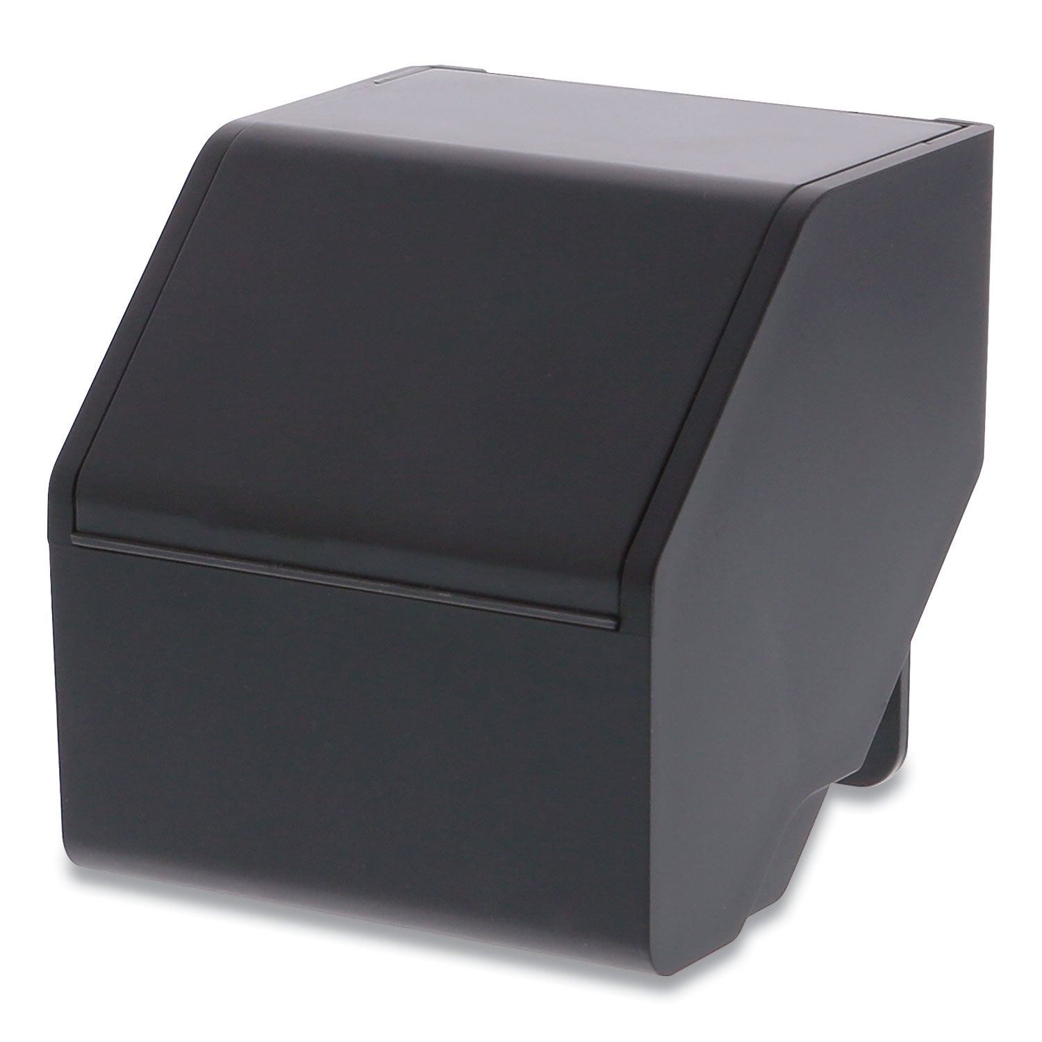 Konnect Desktop Organizer Short Storage Bin, 3.4" x 3.5" x 3.5", Black