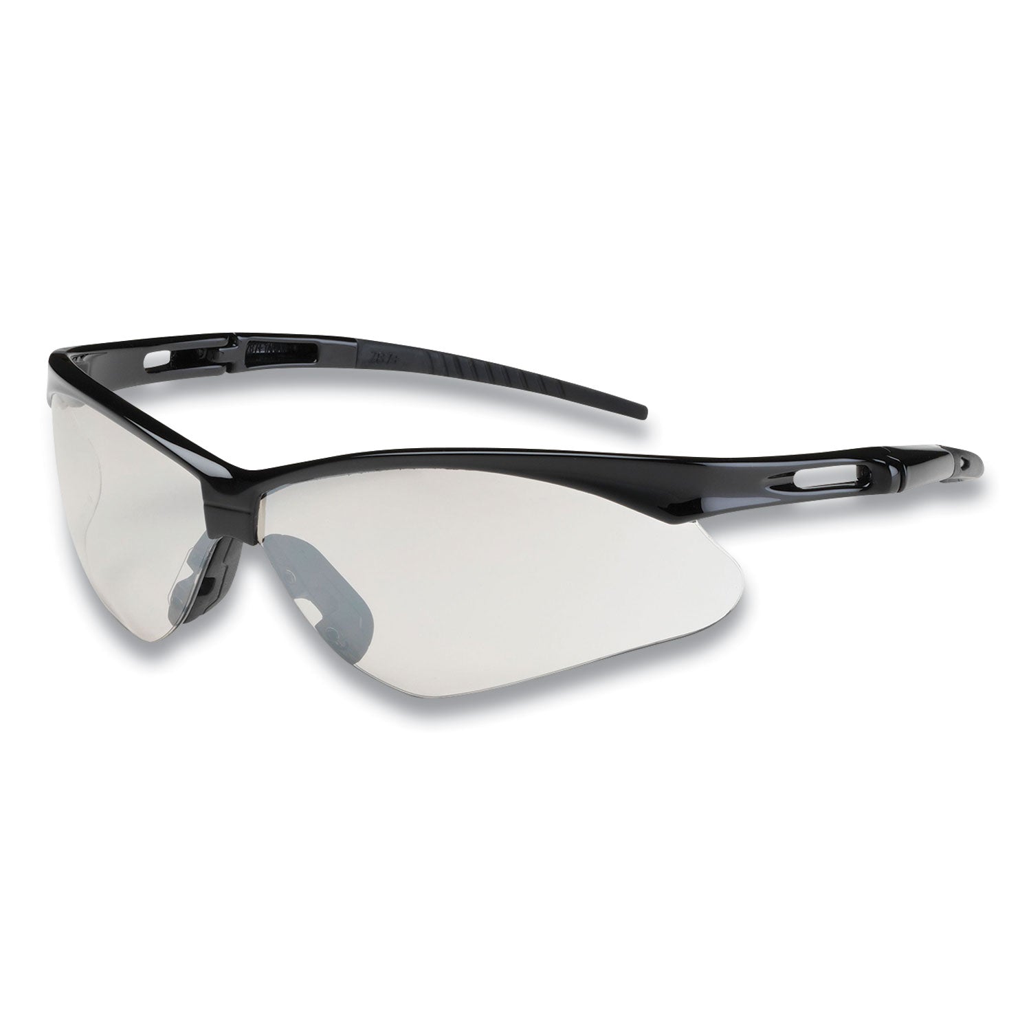 Anser Optical Safety Glasses, Scratch-Resistant, Clear Lens, Black Frame