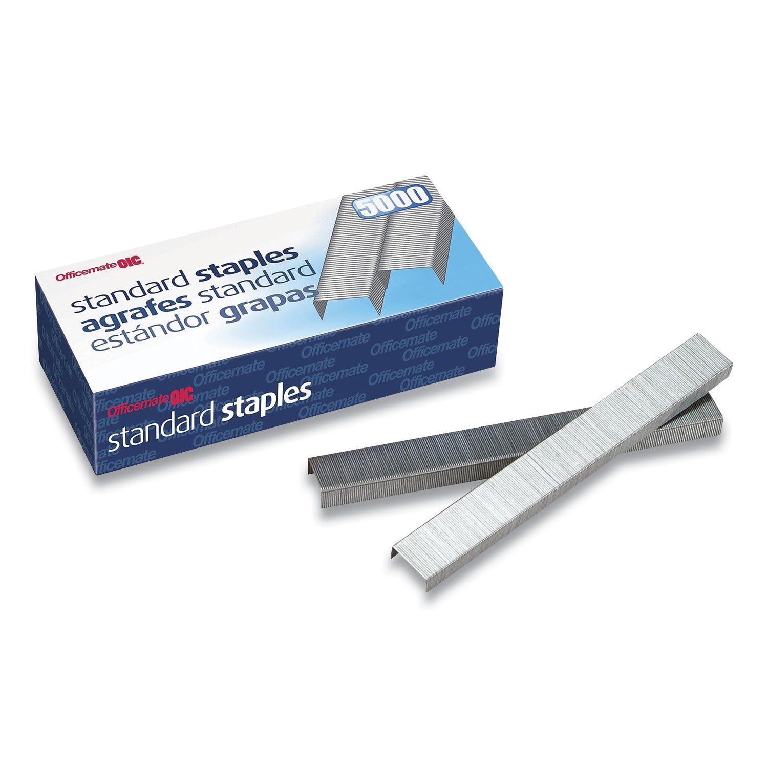 Standard Staples, 0.25" Leg, 0.5" Crown, Steel, 5,000/Box