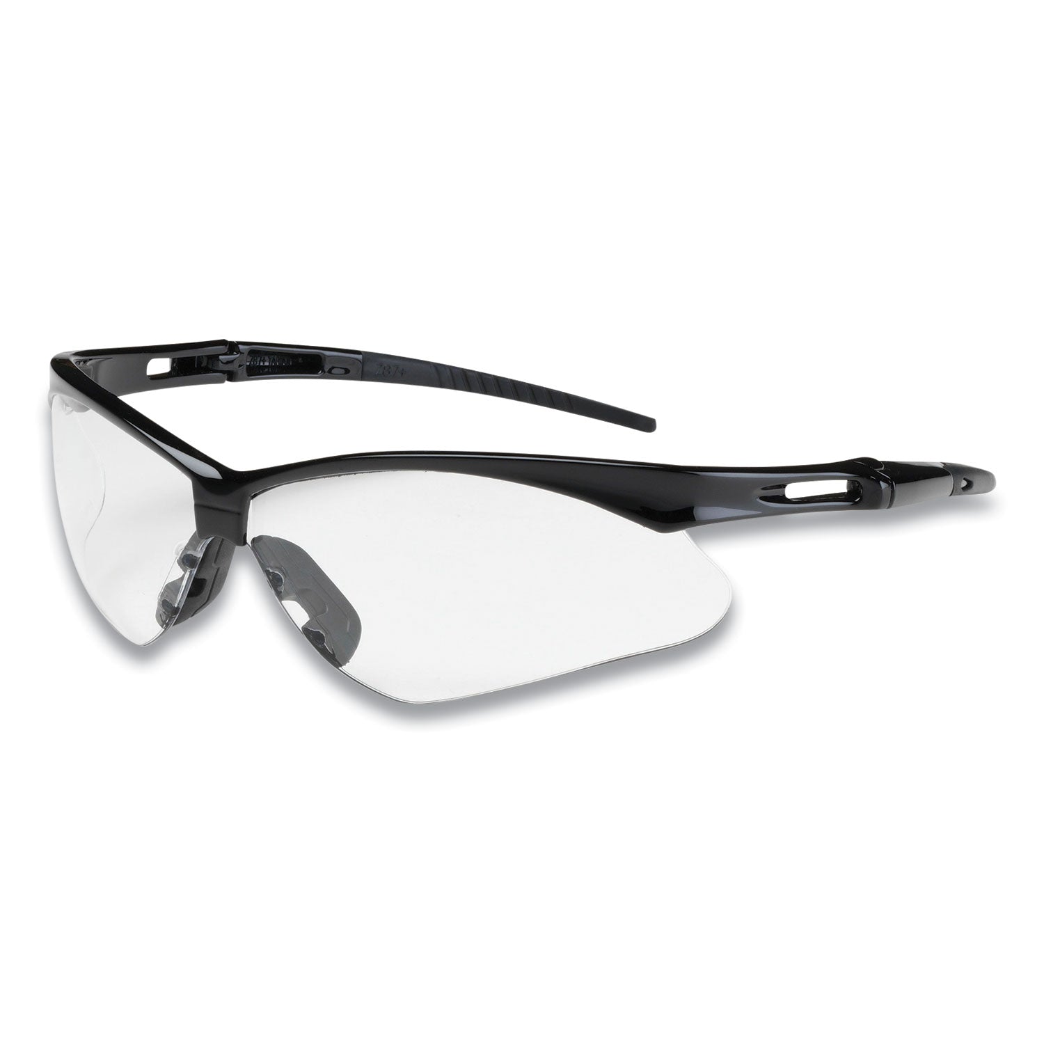 Anser Optical Safety Glasses, Anti-Fog, Scratch-Resistant, Clear Lens, Black Frame