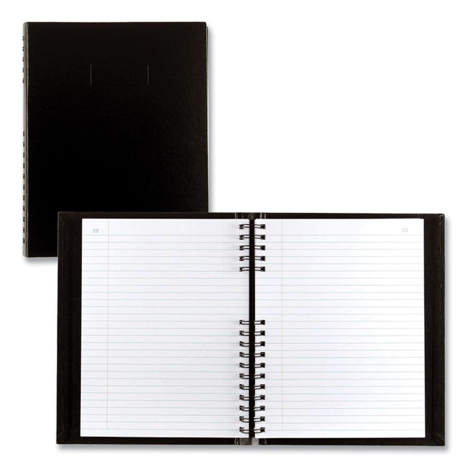 AccountPro Records Register Book, Black Cover, 9.5 x 6 Sheets, 300 Sheets/Book