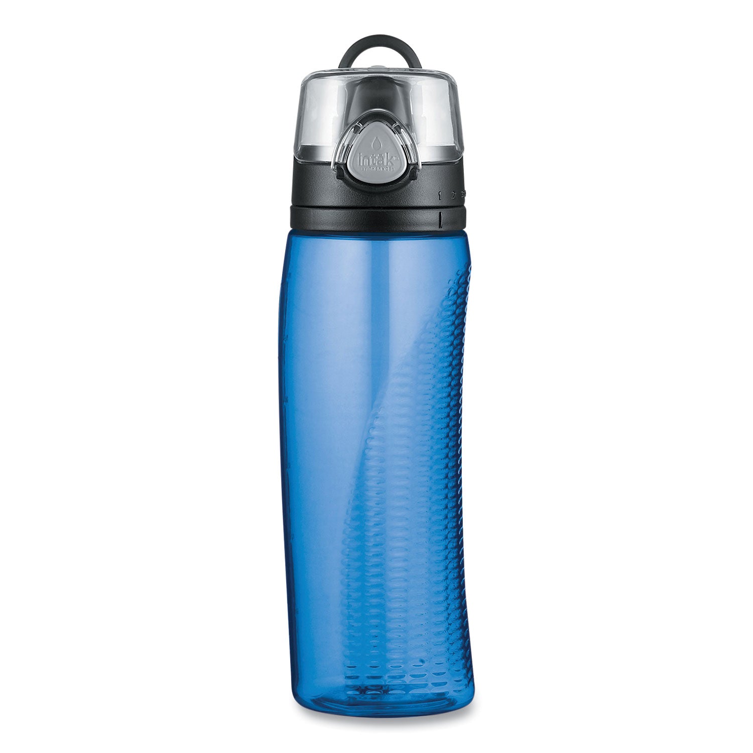 Intak by Thermos Hydration Bottle with Meter, 24 oz, Blue, Polyester