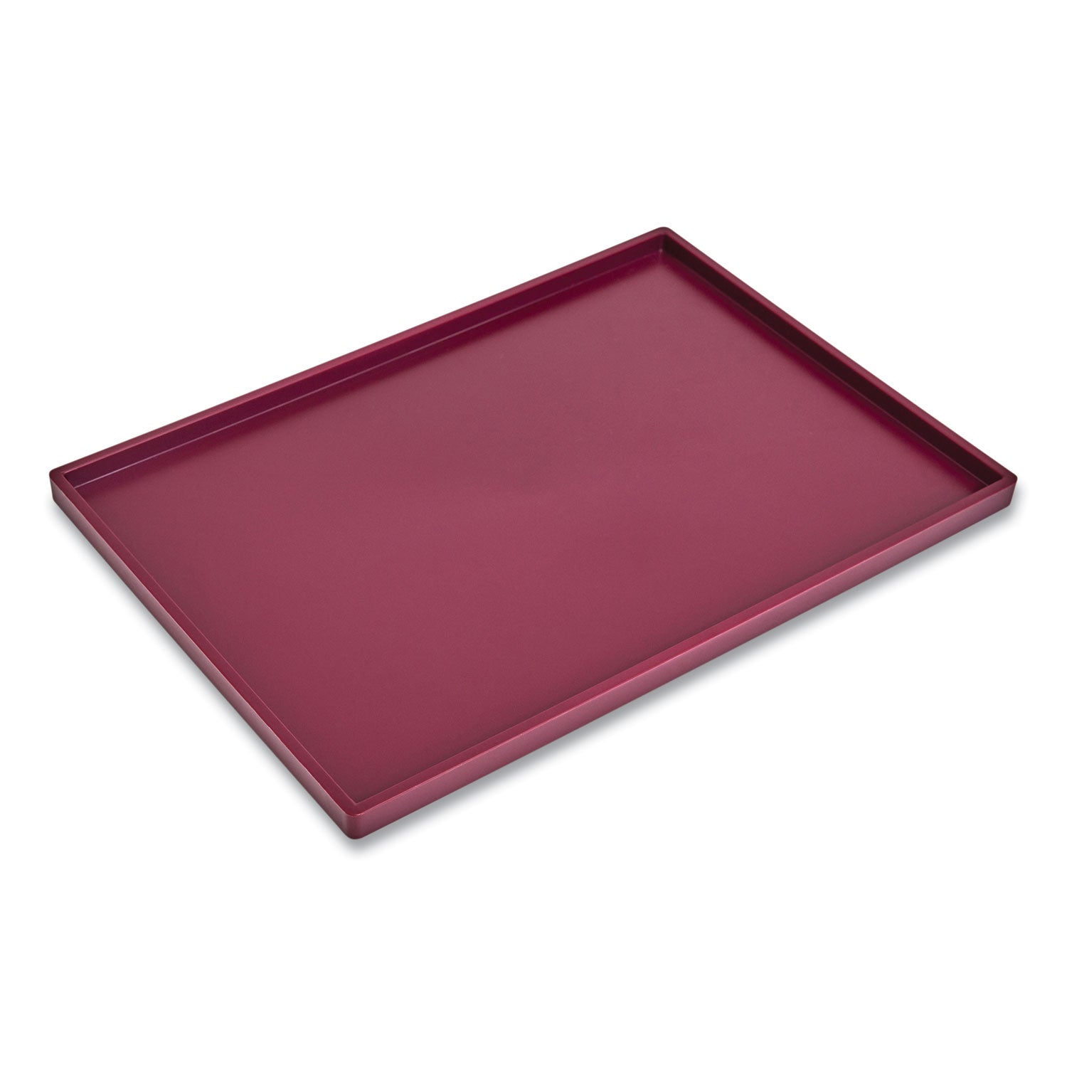 TRU RED™ Slim Stackable Plastic Tray, 6.85 x 9.88 x 0.47, Purple