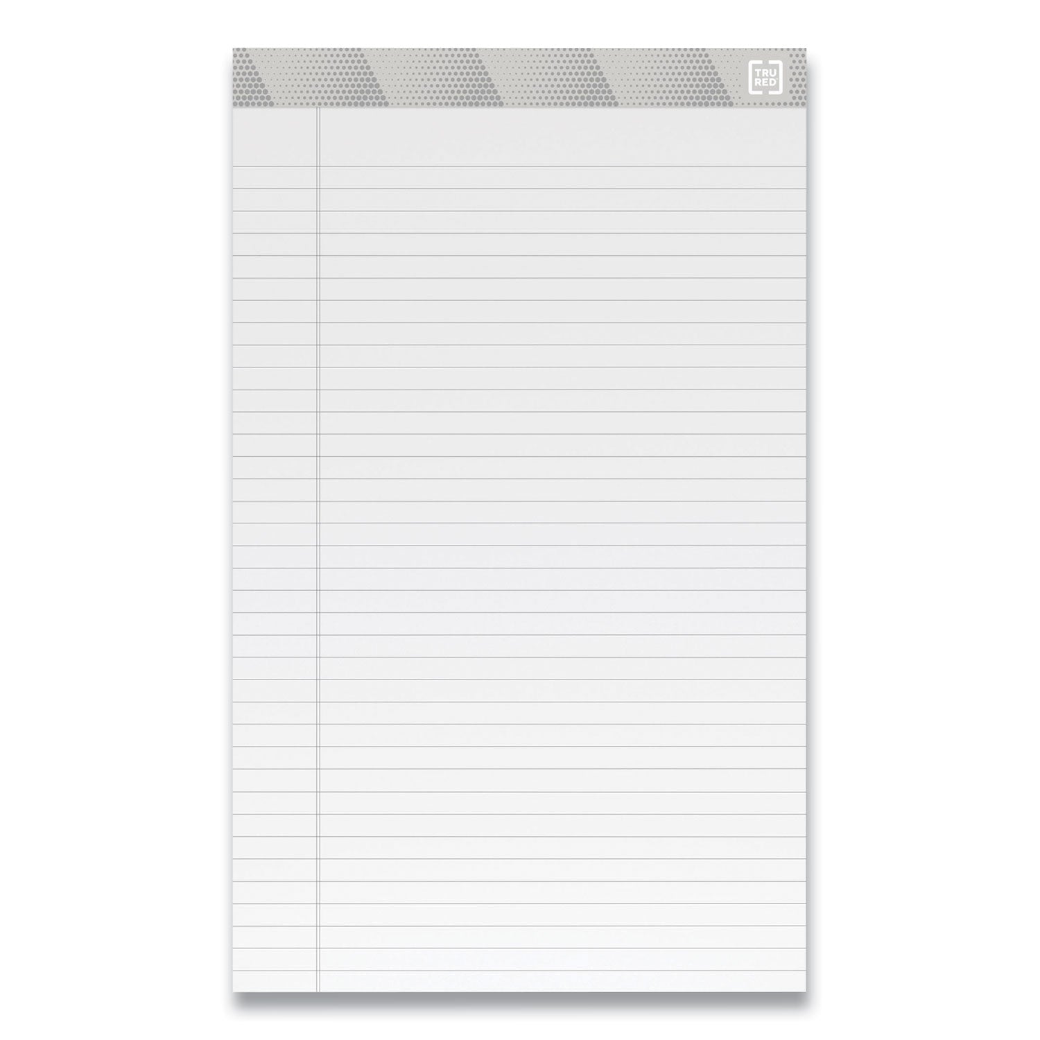 Notepads, Wide/Legal Rule, 50 White 8.5 x 14 Sheets, 12/Pack TRU RED™ Flipcost