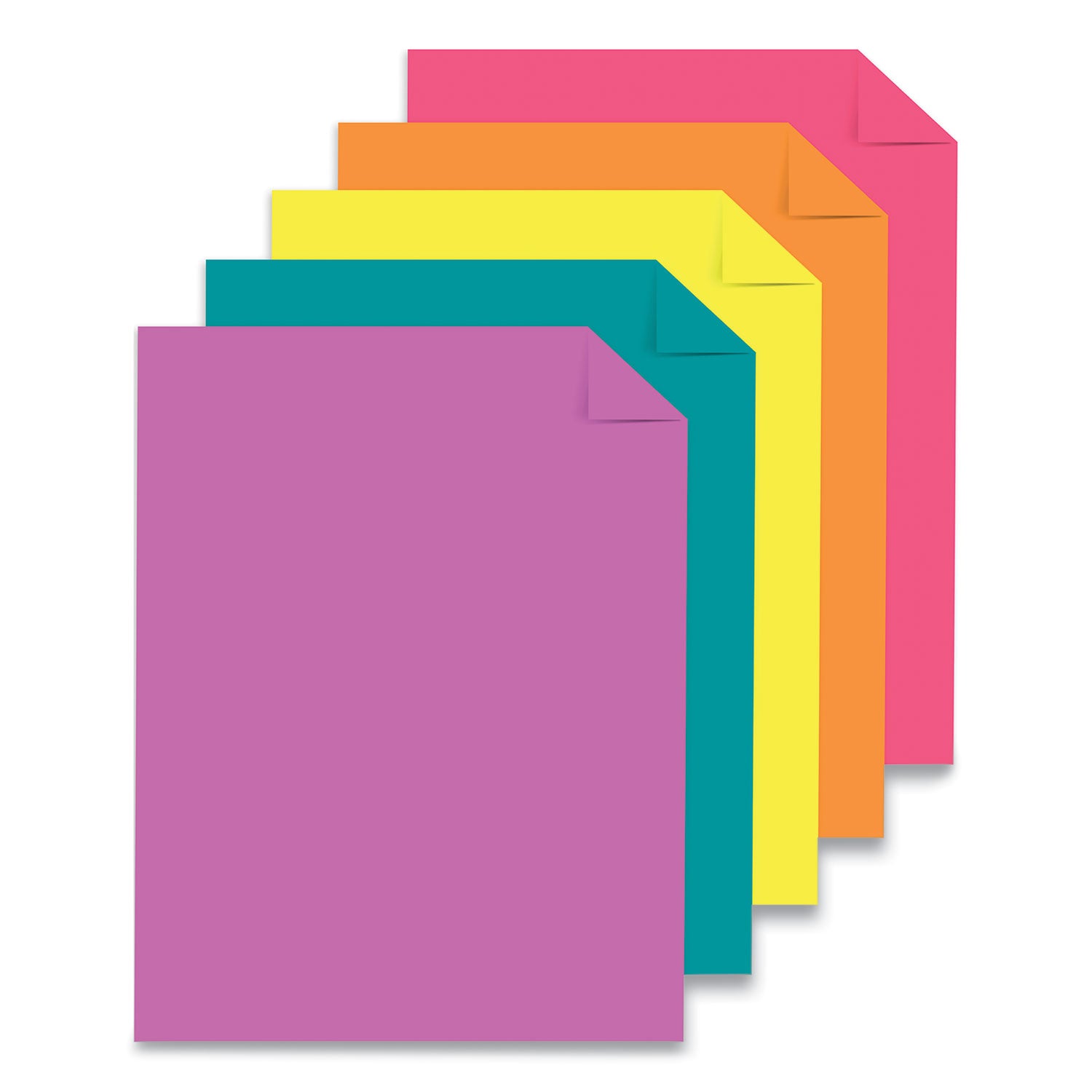 Color Paper - "Tropical" Assortment, 24 lb Bond Weight, 8.5 x 11, Assorted Tropical Colors, 500/Ream Astrobrights® Flipcost