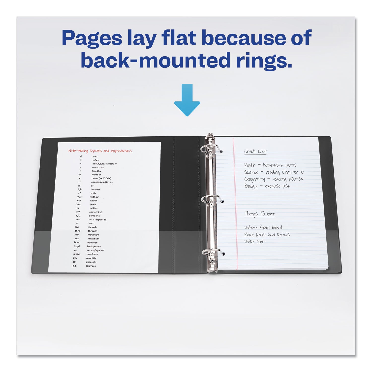 Avery® Durable View Binder with DuraHinge and Slant Rings, 3 Rings, 1" Capacity, 11 x 8.5, Coral