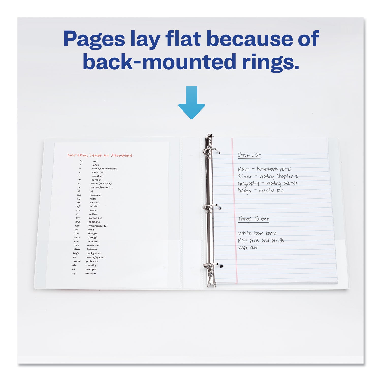 Avery® Durable View Binder with DuraHinge and Slant Rings, 3 Rings, 1" Capacity, 11 x 8.5, White, 4/Pack