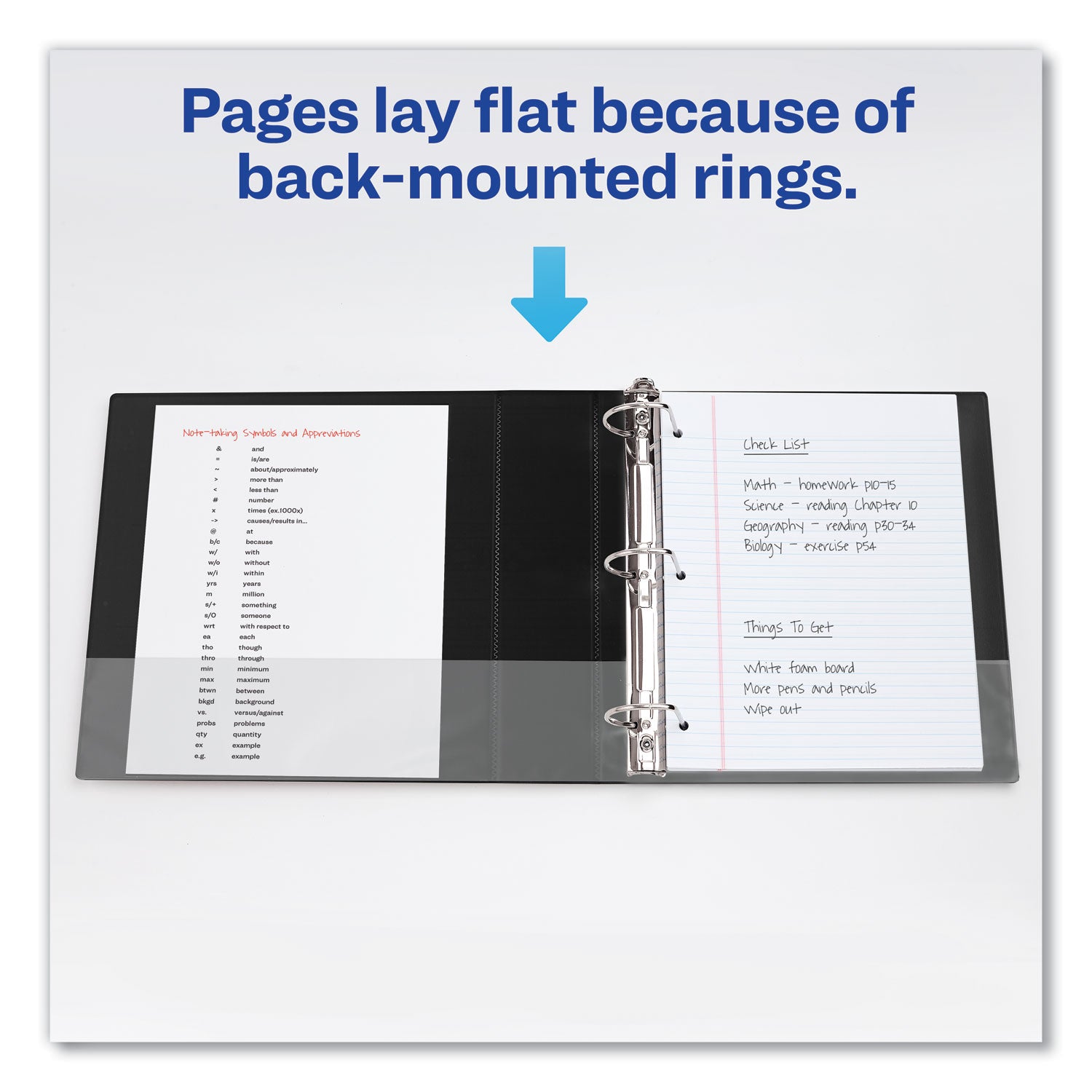 Avery® Durable Non-View Binder with DuraHinge and Slant Rings, 3 Rings, 3" Capacity, 11 x 8.5, Green