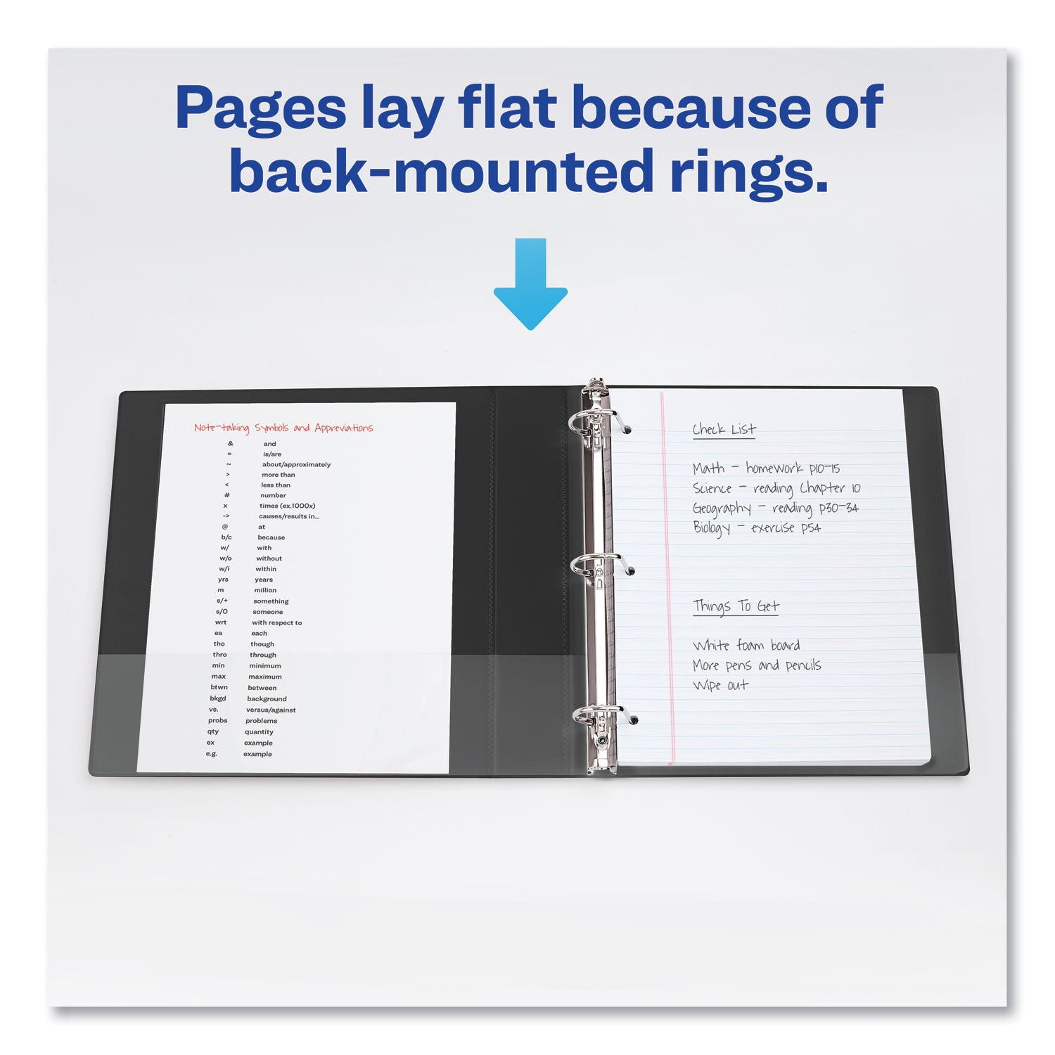 Avery® Durable Non-View Binder with DuraHinge and Slant Rings, 3 Rings, 1.5" Capacity, 11 x 8.5, Green