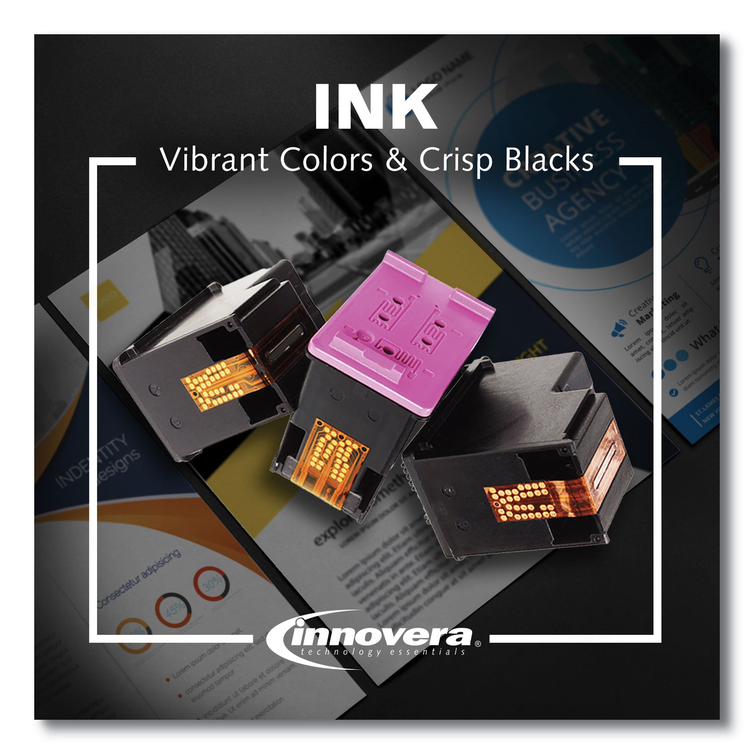 Innovera® Remanufactured Magenta High-Yield Ink, Replacement for 952XL (L0S64AN), 1,600 Page-Yield