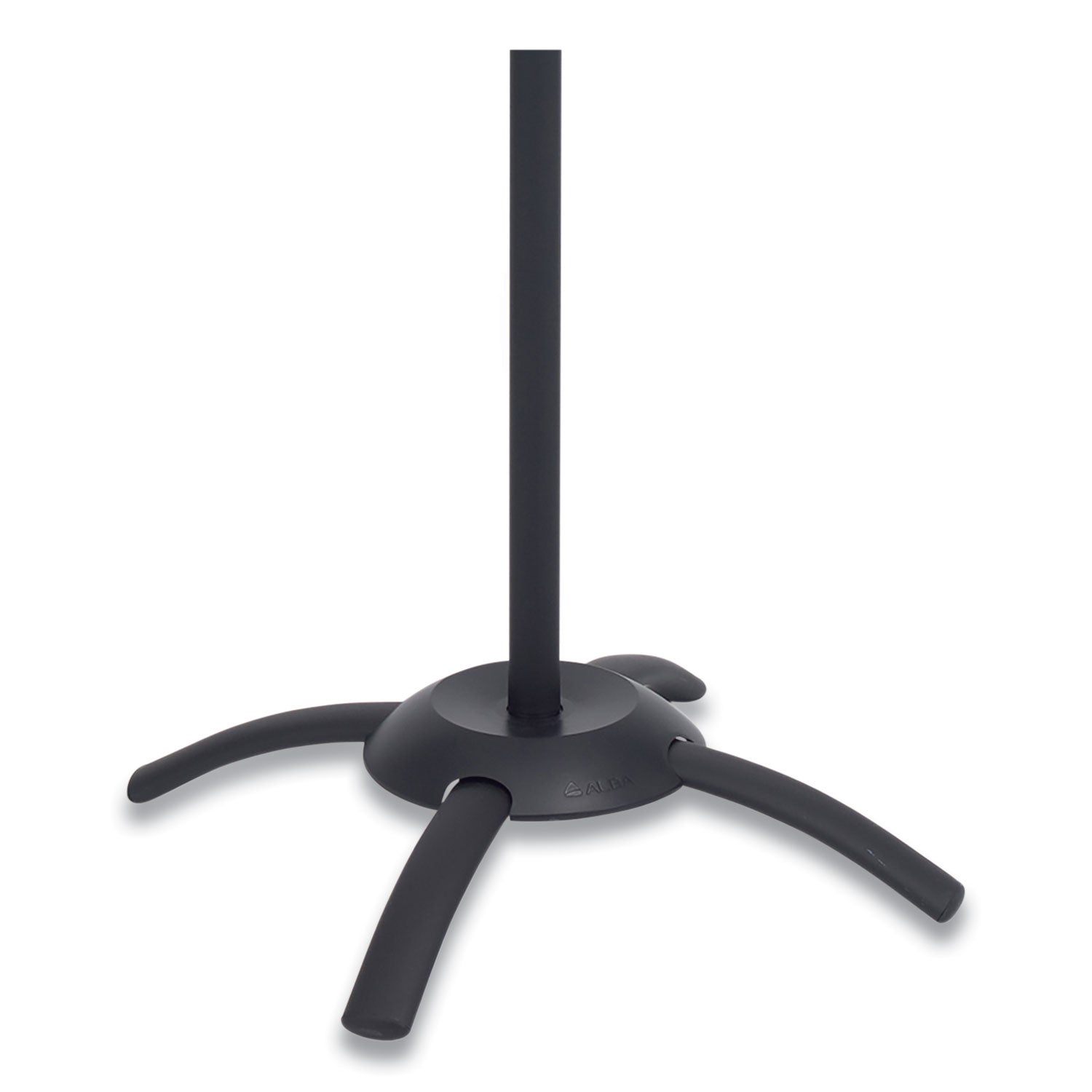 Alba™ CLEO Coat Stand, Stand Alone Rack, Ten Knobs, Steel/Plastic, 19.75w x 19.75d x 68.9h, Black