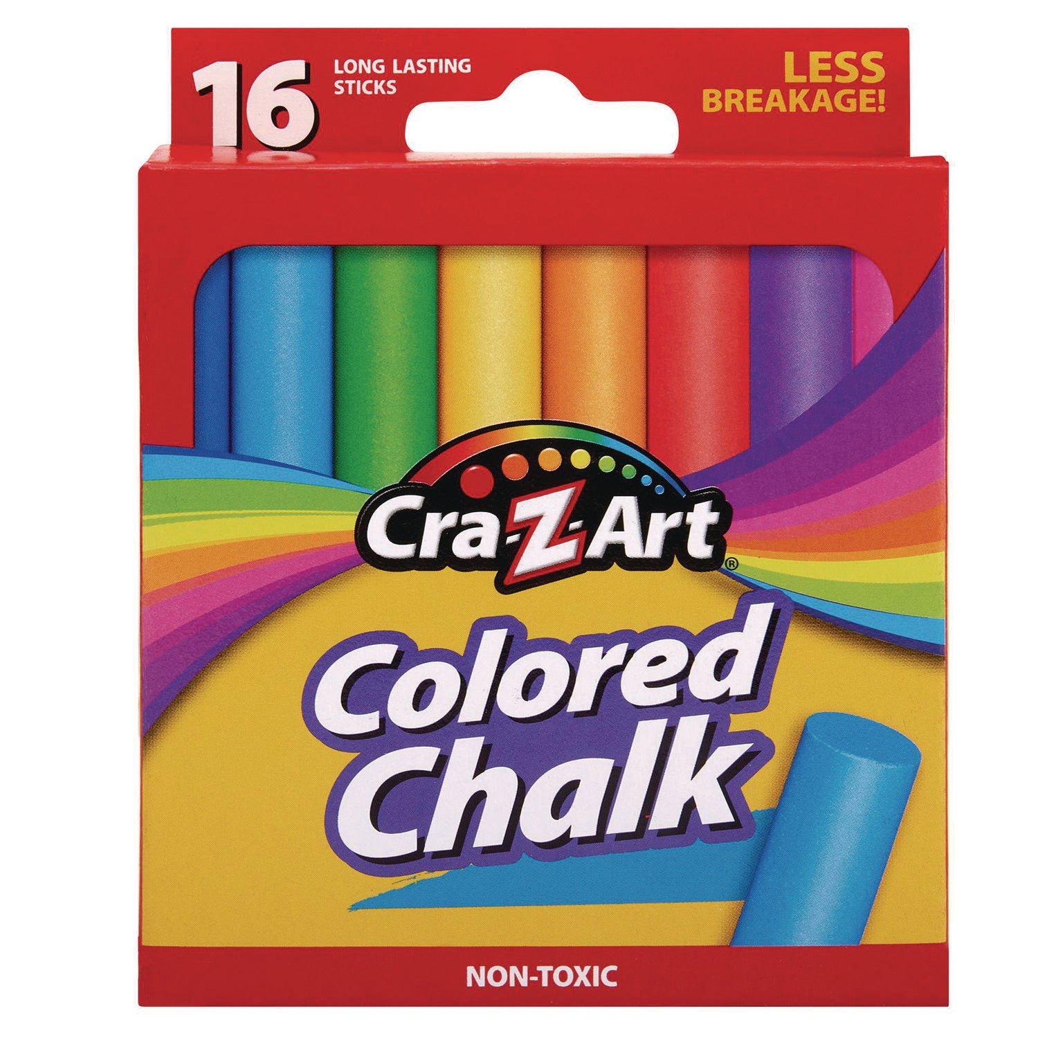 Colored Chalk, Assorted Colors, 16/Pack