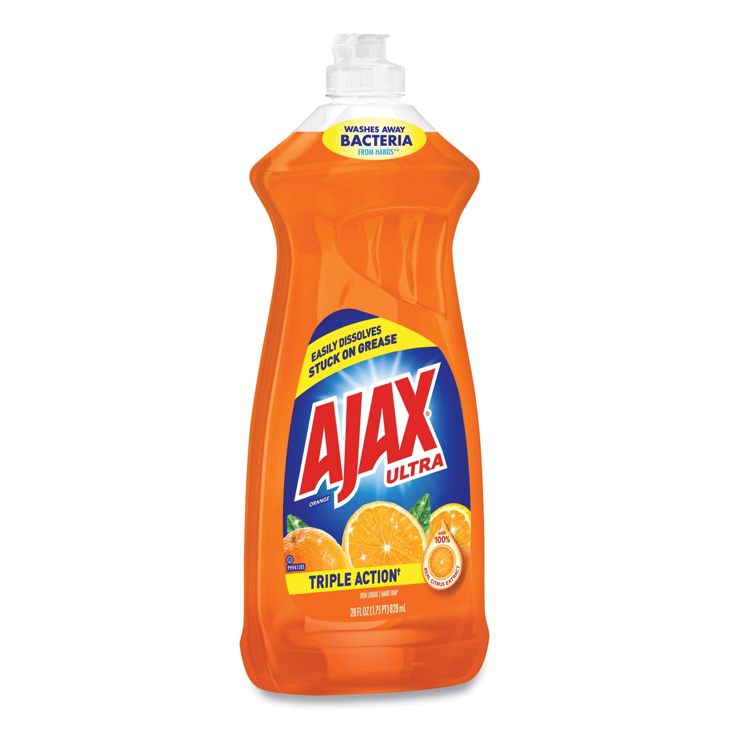 Ajax® Dish Detergent, Liquid, Orange Scent, 28 oz Bottle, 9/Carton