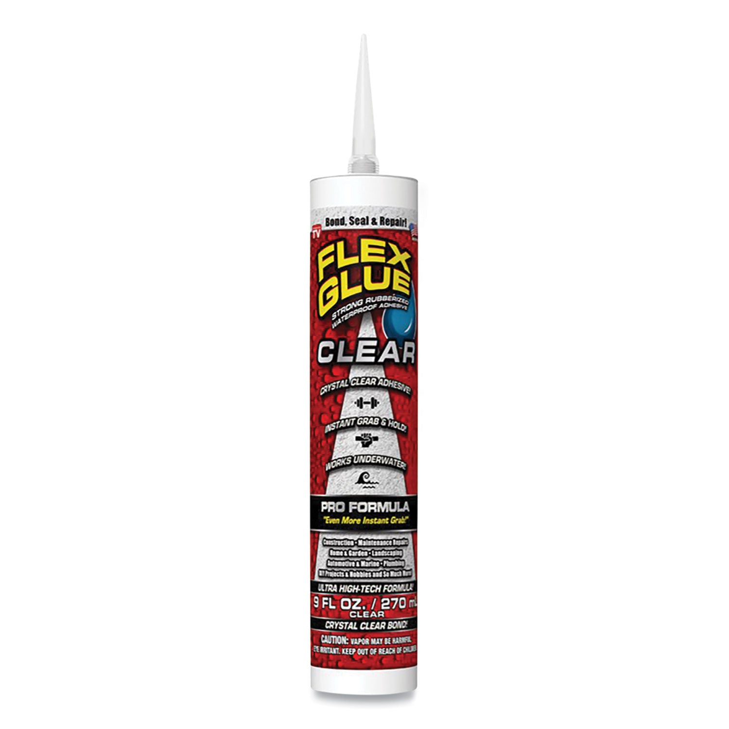 Flex Glue, Pro Formula, 9 oz, Dries Clear Flipcost Flipcost