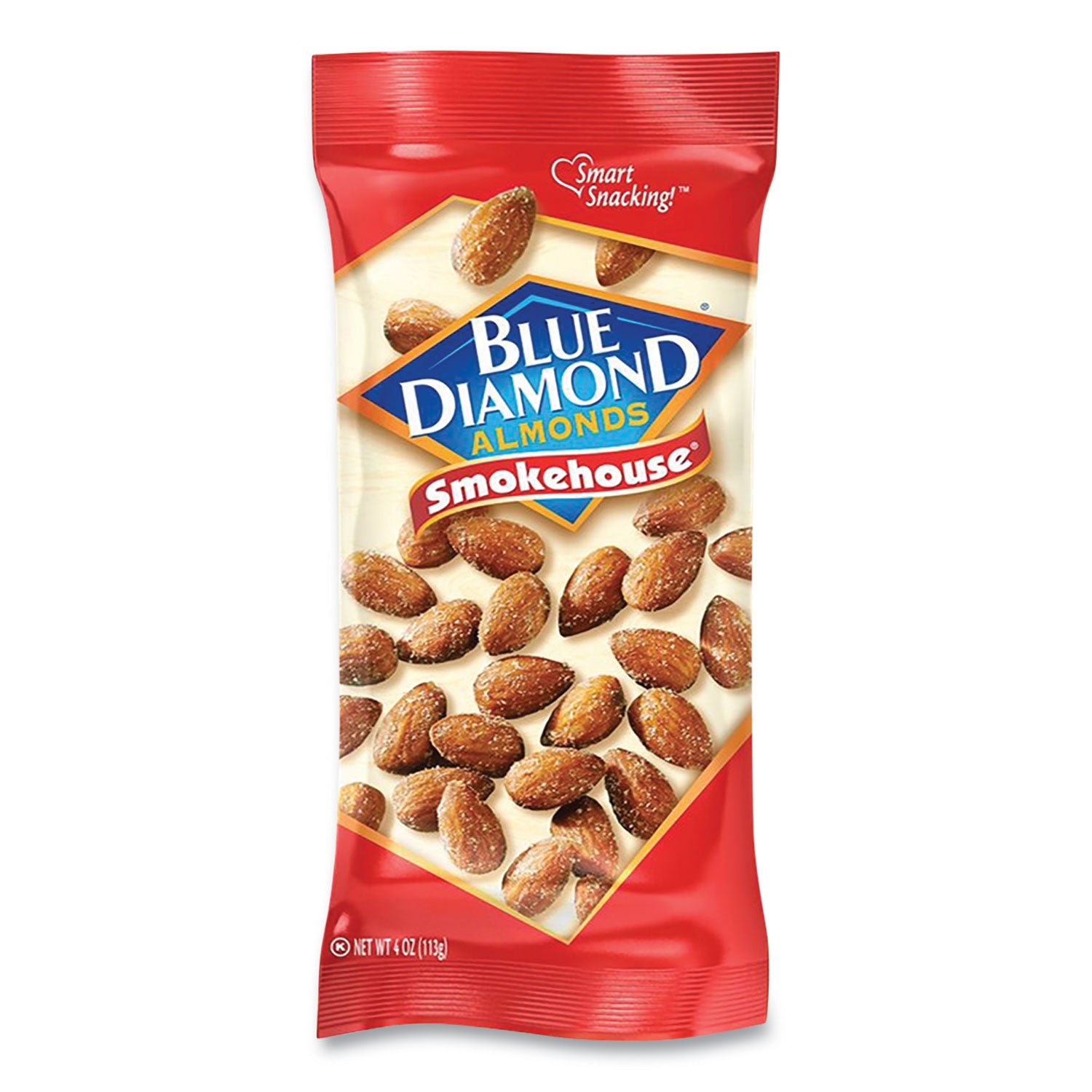 Blue Diamond® Smokehouse Flavored Almonds, 4 oz Bag, 12 Bags/Box