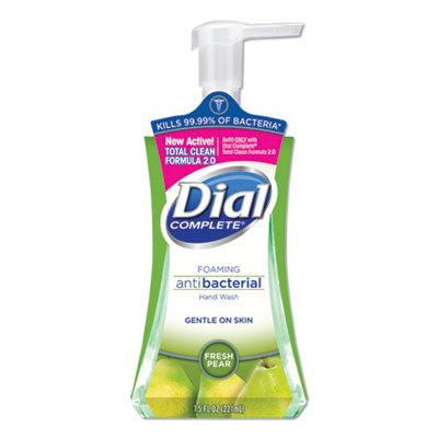DIAL PROFESSIONAL Antibacterial Foaming Hand Wash, Fresh Pear, 7.5 oz Pump Bottle, 8/Carton - Flipcost