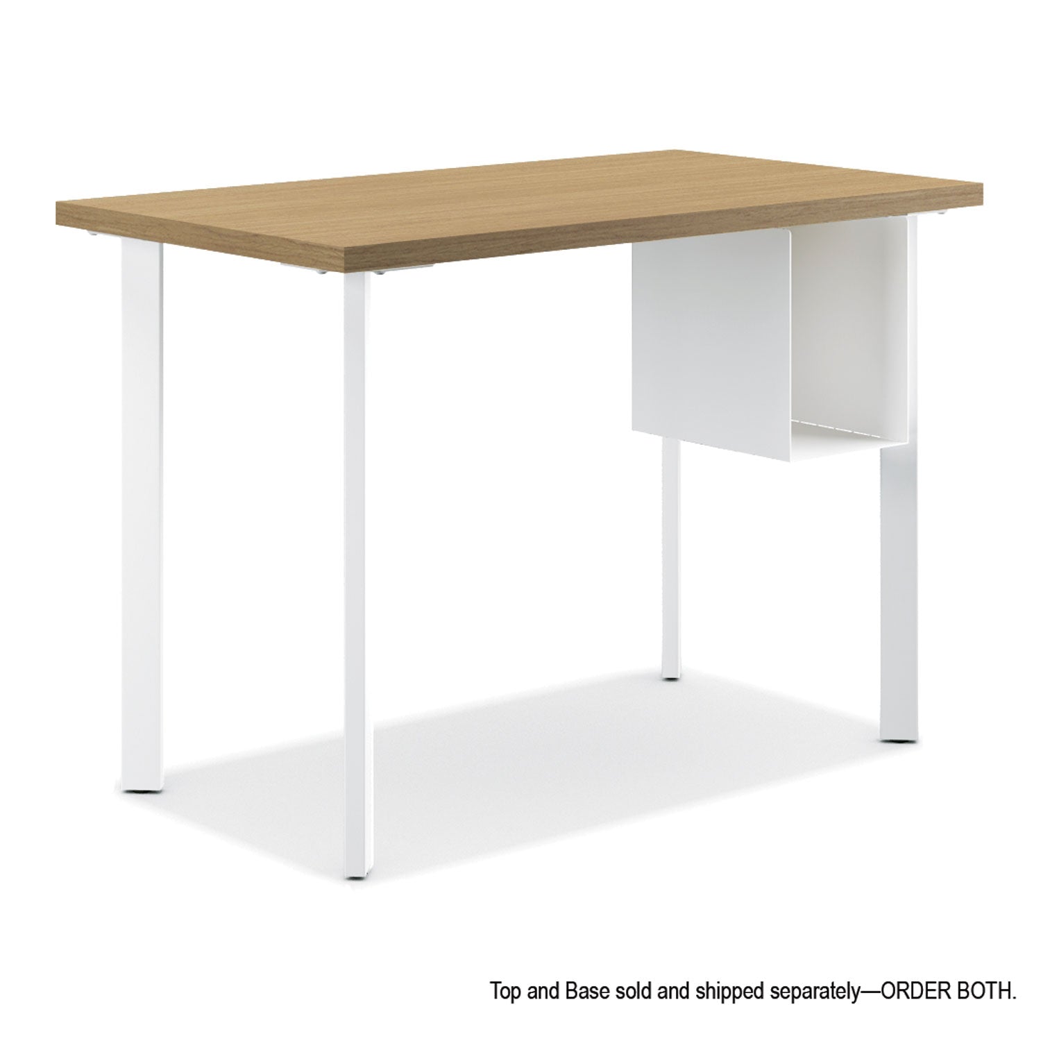 HON® Coze Writing Desk Worksurface, Rectangular, 48" x 24", Natural Recon