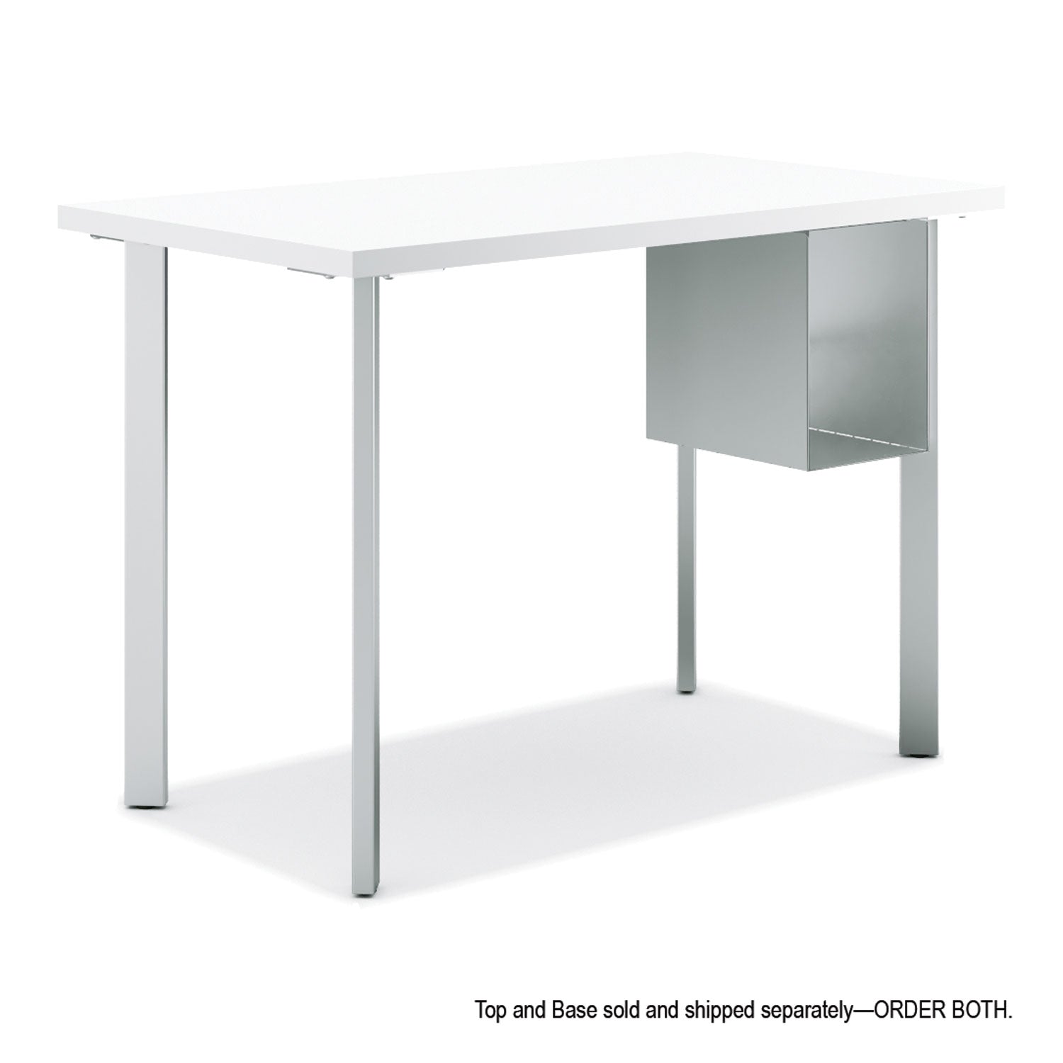 HON® Coze Writing Desk Worksurface, Rectangular, 54" x 24", Designer White