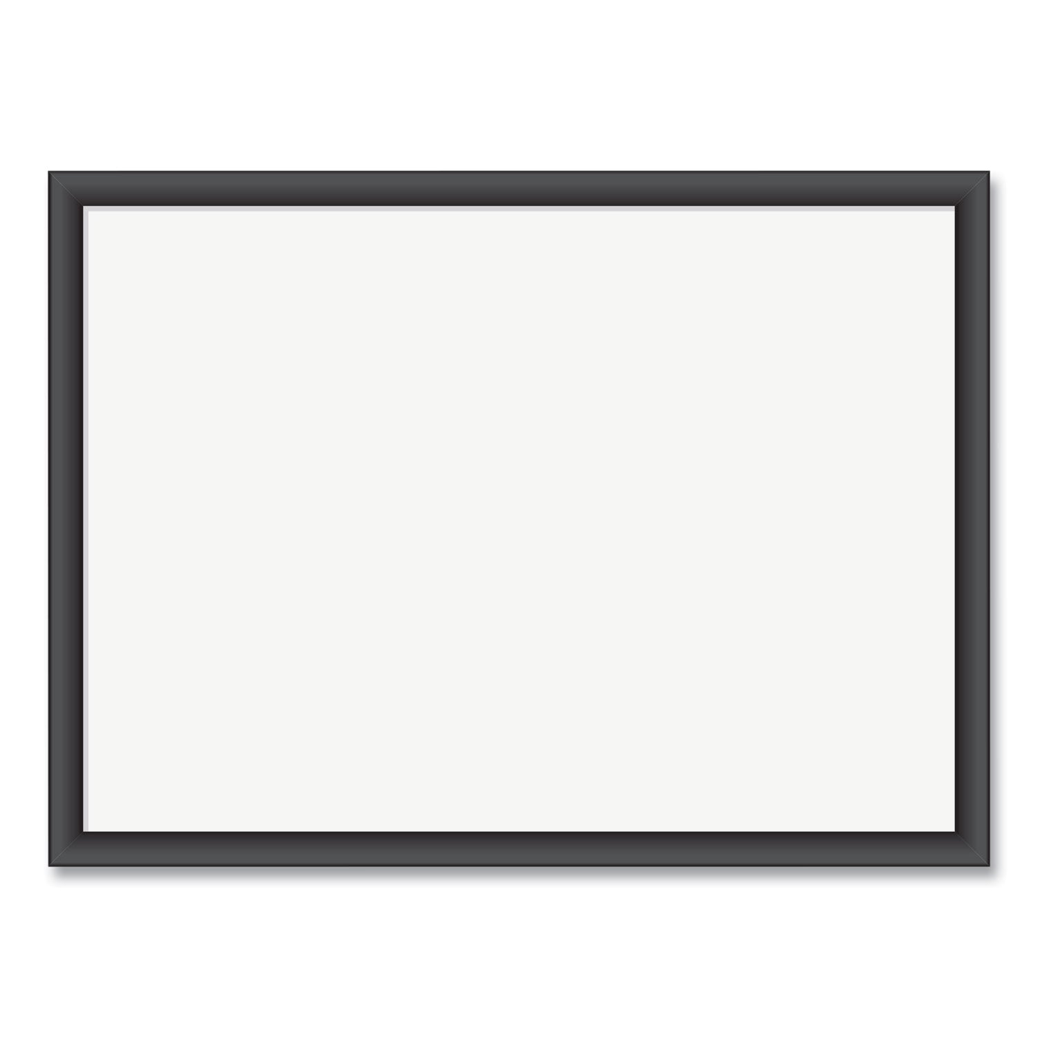 Magnetic Dry Erase Board with Wood Frame, 23 x 17, White Surface, Black Frame