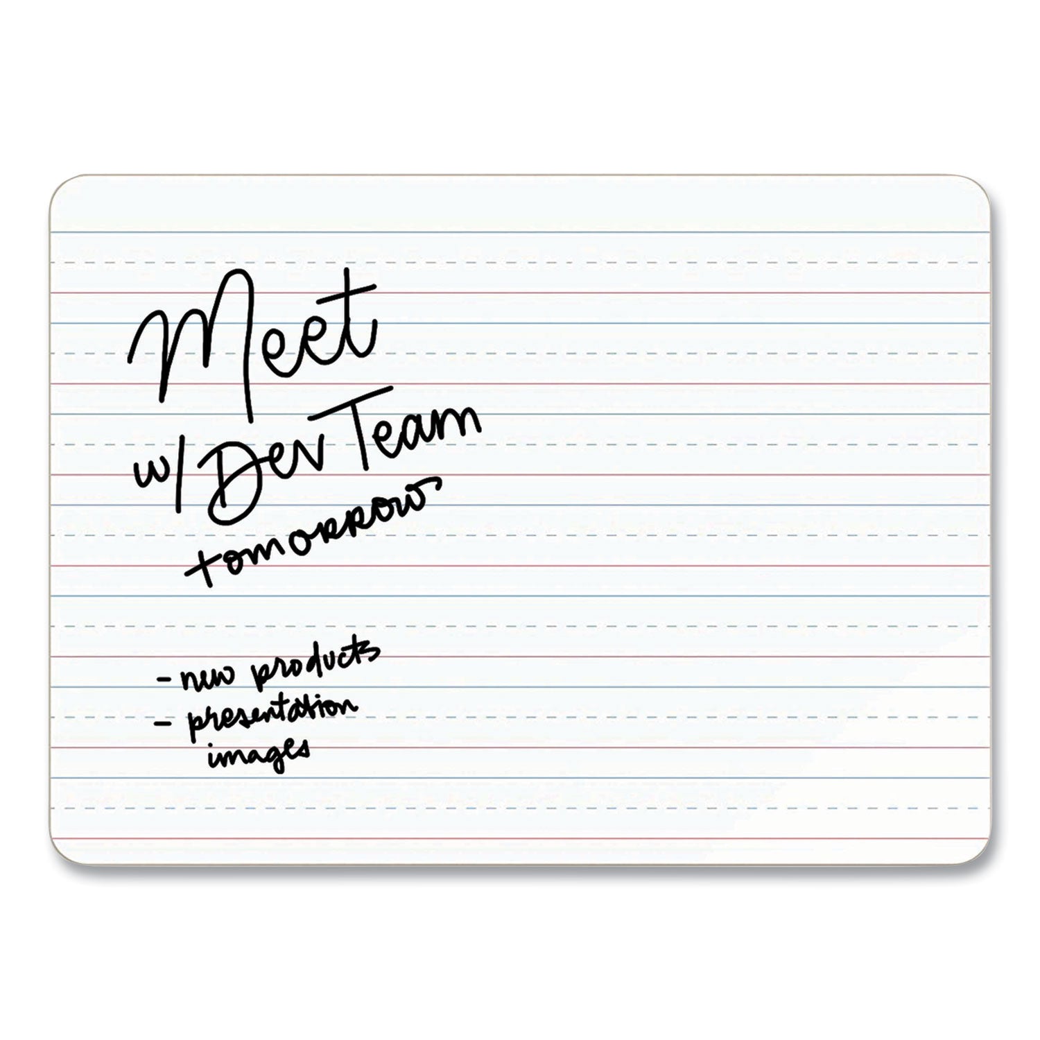 U Brands Double-Sided Dry Erase Lap Board, 12 x 9, White Surface, 10/Pack