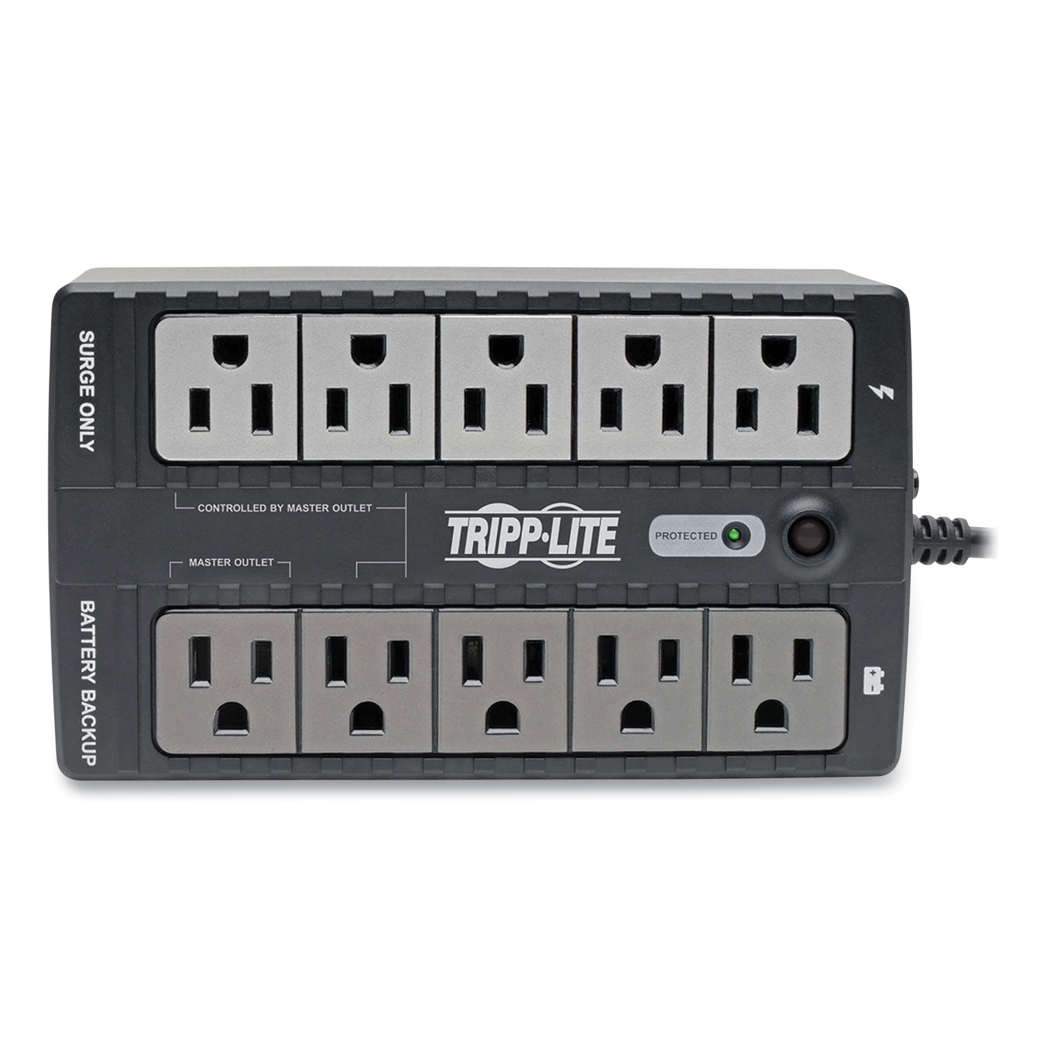 Tripp Lite by Eaton ECO Series Energy-Saving Standby UPS, 10 Outlets, 550 VA, 316 J