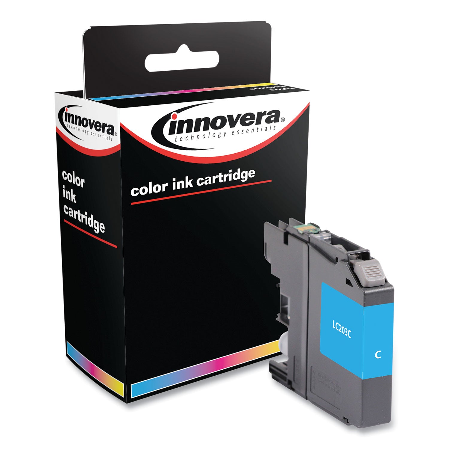 Innovera® Remanufactured Cyan High-Yield Ink, Replacement for LC203C, 550 Page-Yield