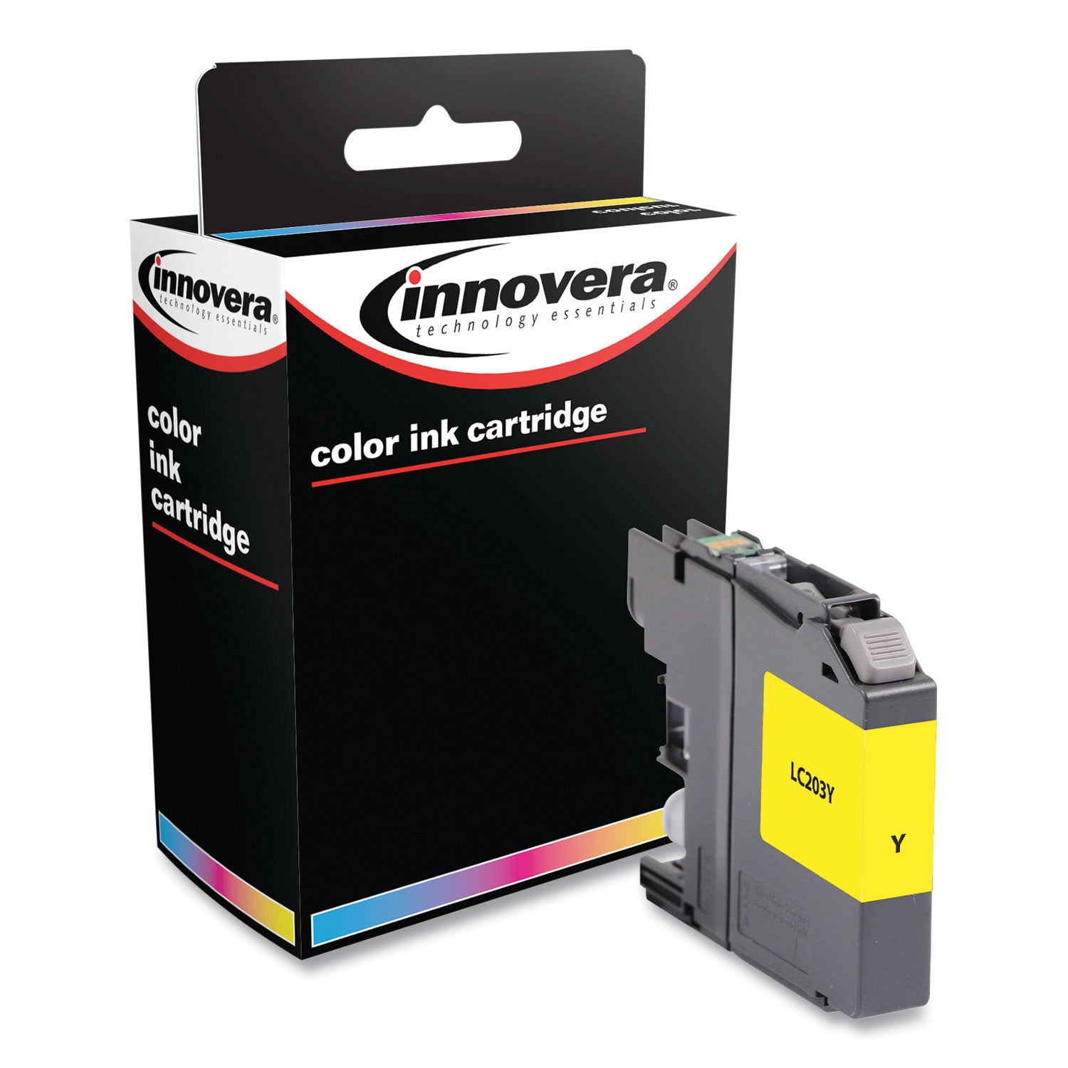 Innovera® Remanufactured Yellow High-Yield Ink, Replacement for LC203Y, 550 Page-Yield