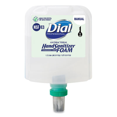 Antibacterial Foaming Hand Sanitizer Refill for Dial 1700 V Dispenser, Fragrance-Free, 1.2 L, 3/Carton Flipcost Flipcost