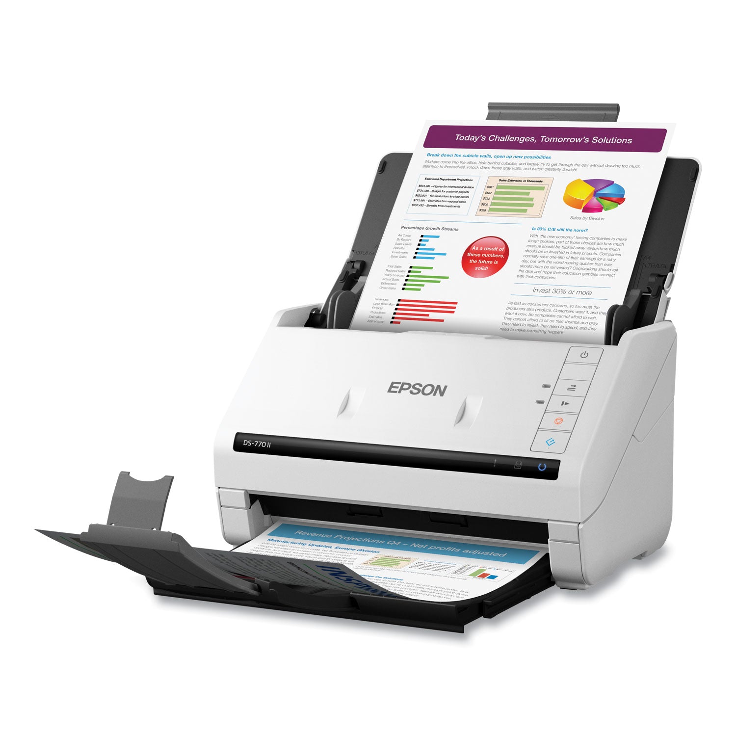 DS-770 II Color Duplex Document Scanner, 600 dpi Optical Resolution, 100-Sheet Duplex Auto Document Feeder