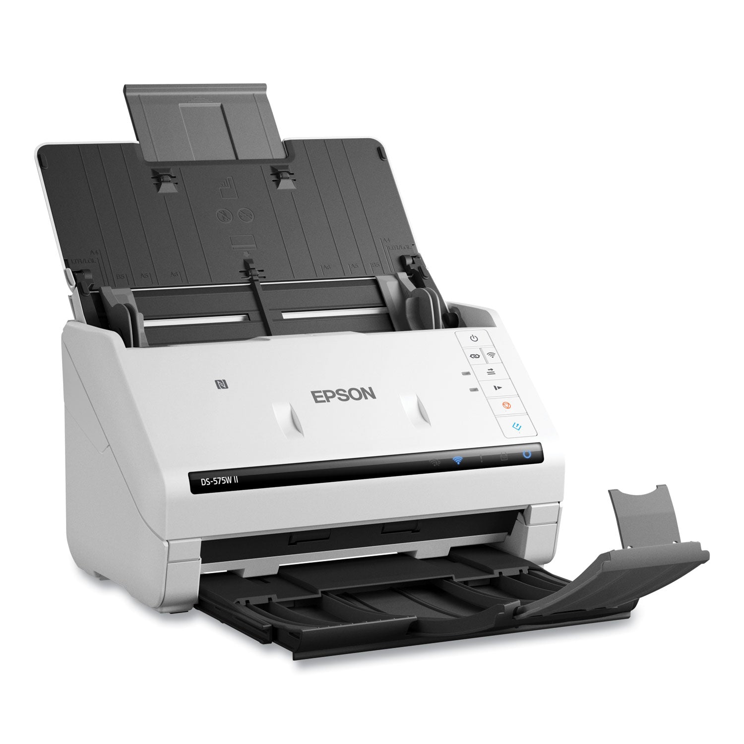 DS-575W II Wireless Color Duplex Document Scanner, 600 dpi Optical Resolution, 50-Sheet Duplex Auto Document Feeder