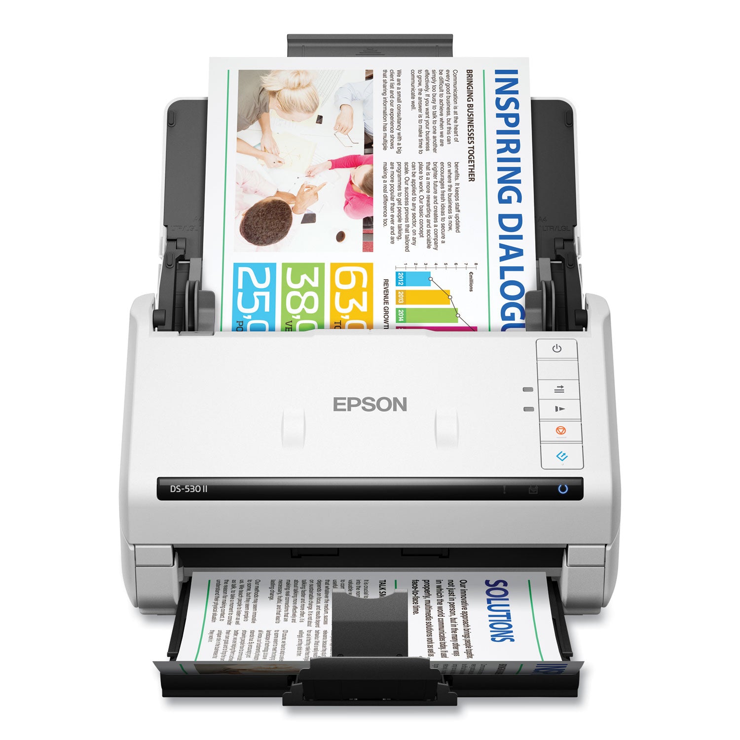 DS-530 II Color Duplex Document Scanner, 600 dpi Optical Resolution, 50-Sheet Duplex Auto Document Feeder