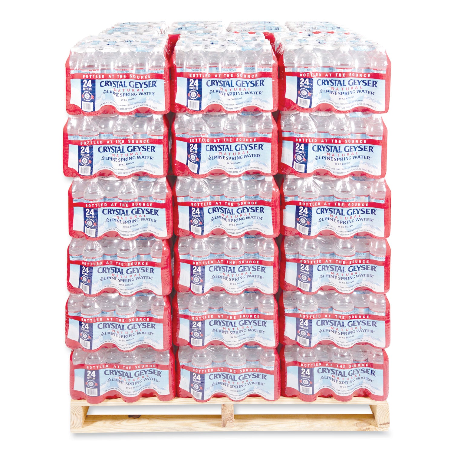 Crystal Geyser® Alpine Spring Water, 16.9 oz Bottle, 24/Carton, 84 Cartons/Pallet