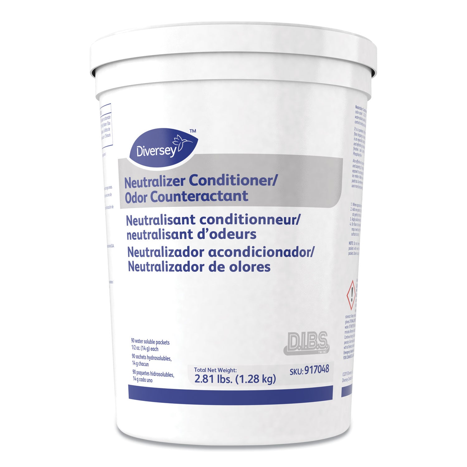 Floor Conditioner/Odor Counteractant, Powder, 0.5 oz Packet, 90/Tub, 2/Carton