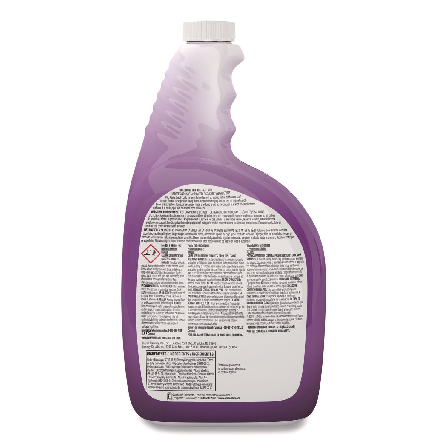 Crew Shower, Tub and Tile Cleaner, Liquid, 32 oz Diversey™ Flipcost