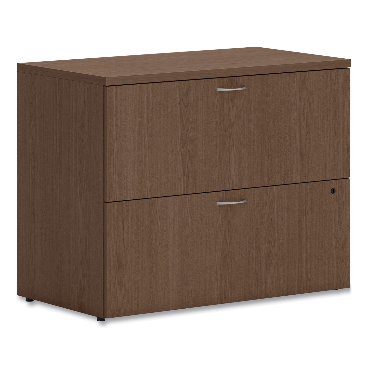 Mod Lateral File, 2 Legal/Letter-Size File Drawers, Sepia Walnut, 36" x 20" x 29"