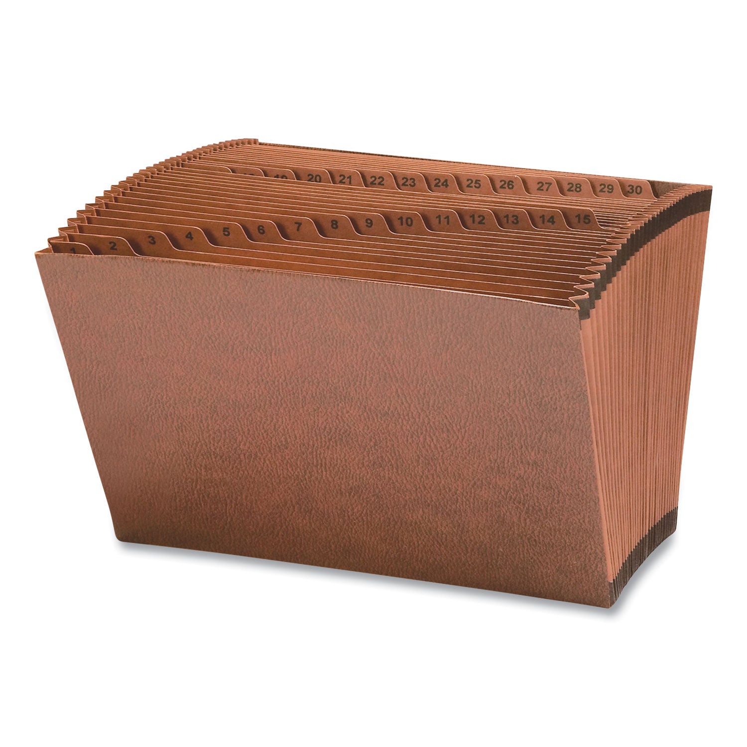 Smead™ TUFF Expanding Open-Top Stadium File, 31 Sections, 1/31-Cut Tabs, Legal Size, Redrope