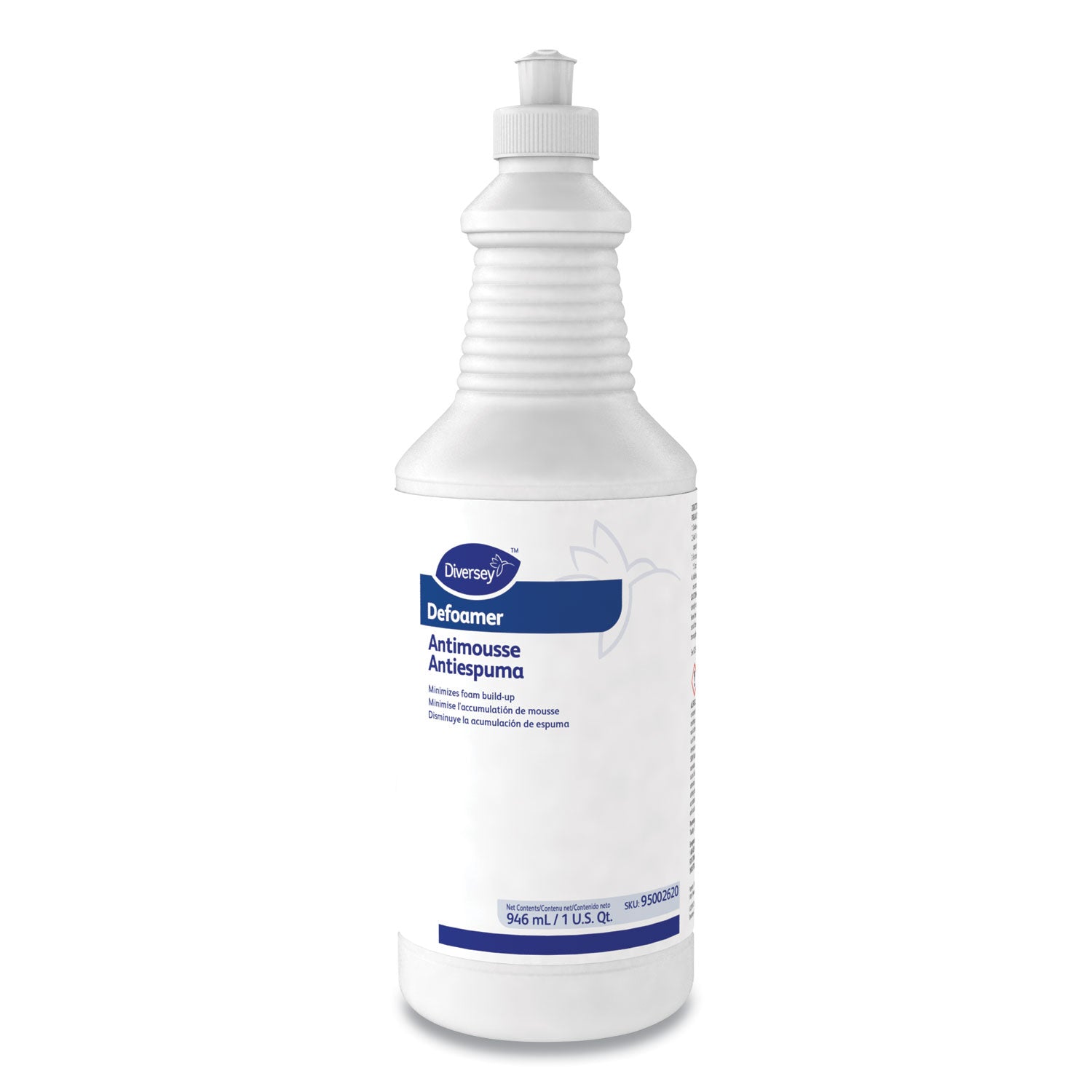 Diversey™ Defoamer/Carpet Cleaner, Cream, Bland Scent, 32 oz Squeeze Bottle