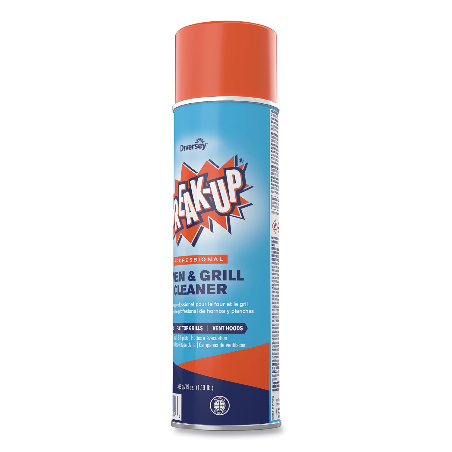 BREAK-UP® Oven And Grill Cleaner, Ready to Use, 19 oz Aerosol Spray 6/Carton