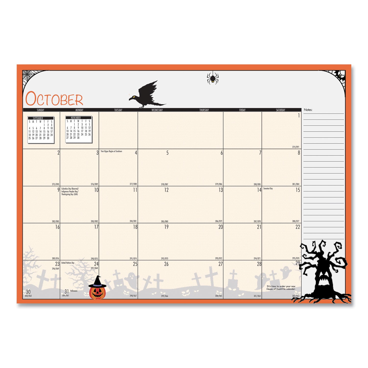 Seasonal Monthly Planner, Illustrated Seasons Artwork, 10 x 7, Light Blue Cover, 12-Month (Jan to Dec): 2025