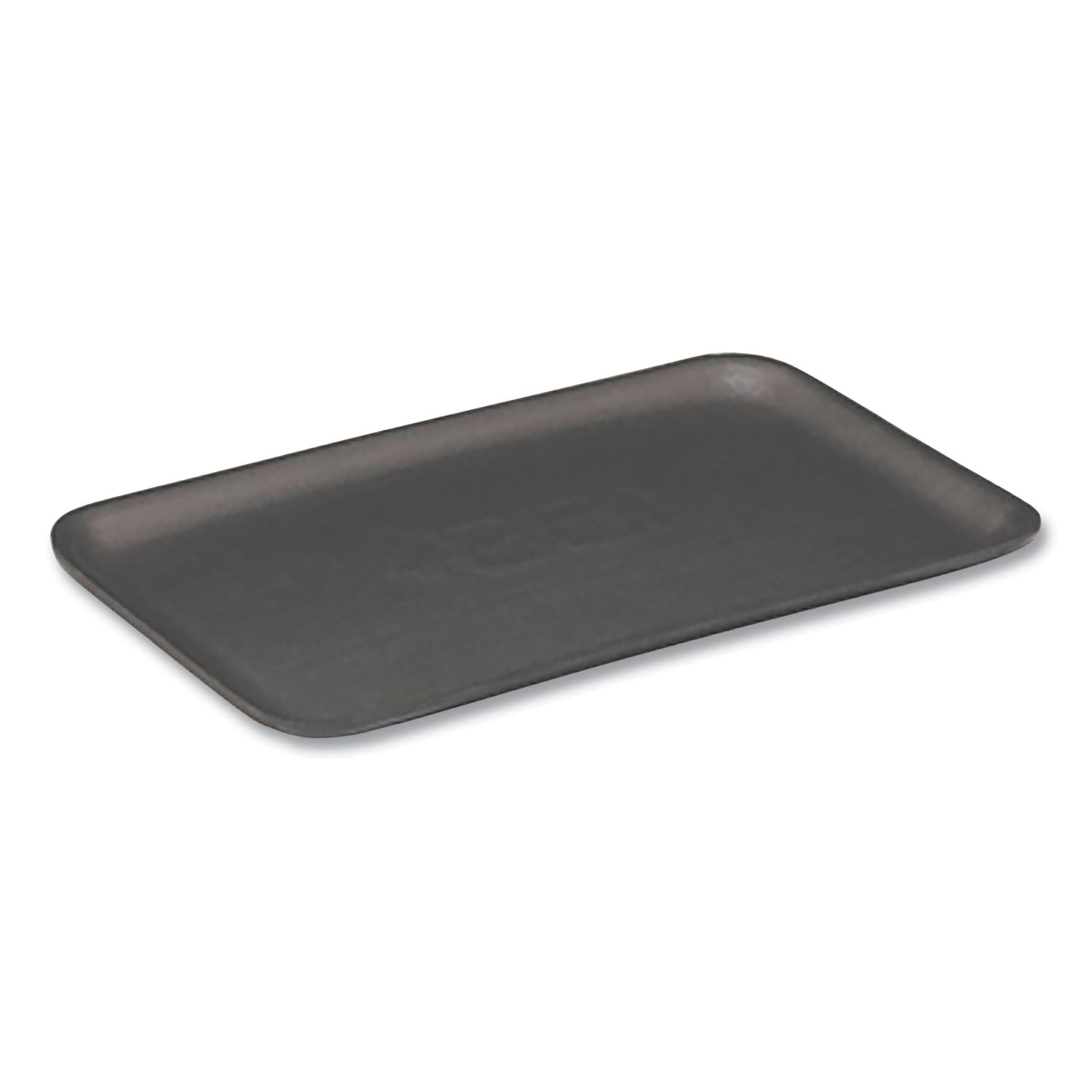 Supermarket Tray, #7S, 5.63 x 14.16 x 0.67, Black, Foam, 250/Carton