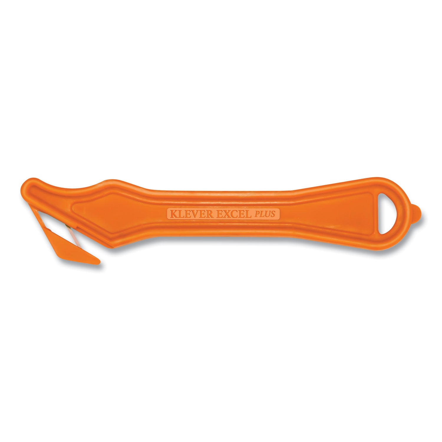 Excel Plus Safety Cutter, 7"  Plastic Handle, Orange, 10/Box