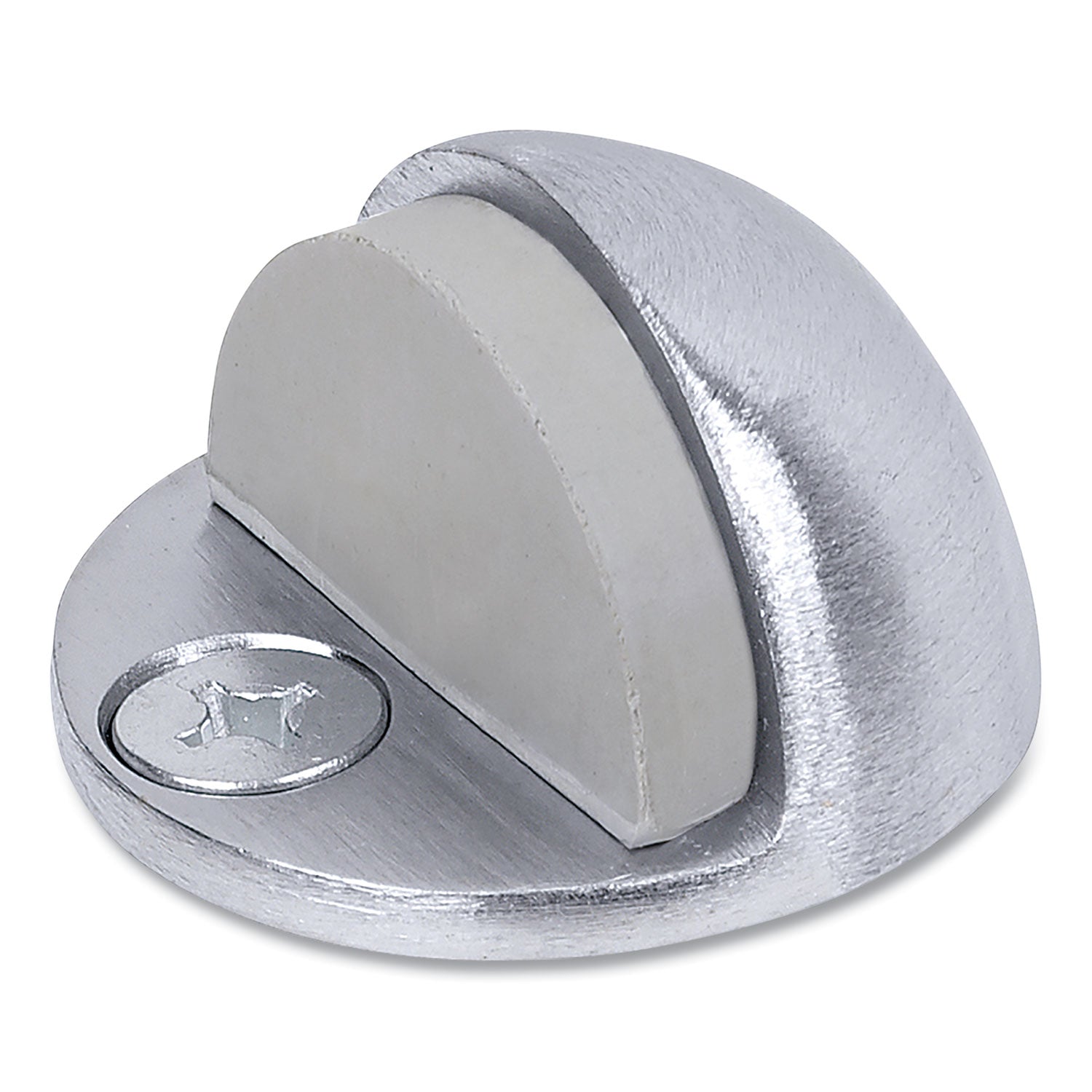 Low Dome Floor Stop, 1.75" Diameter x 1.5"h, Satin Chrome