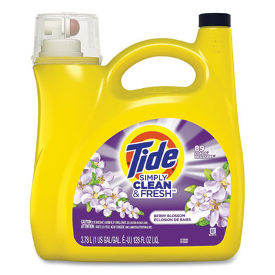 Tide® Simply Clean and Fresh Laundry Detergent, Berry Blossom, 89 Loads, 128 oz Pump Bottle Flipcost Flipcost