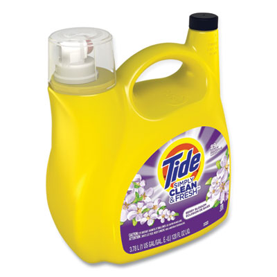 Tide® Simply Clean and Fresh Laundry Detergent, Berry Blossom, 89 Loads, 128 oz Pump Bottle Flipcost Flipcost