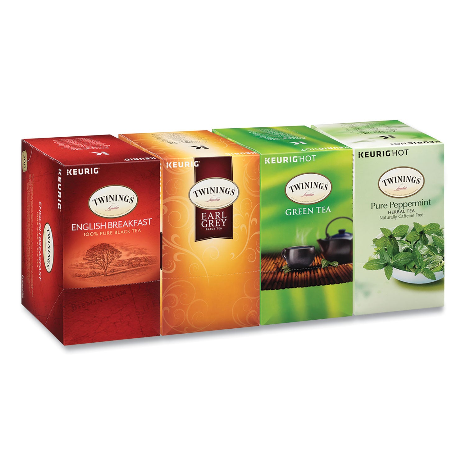 Tea K-Cups, Assorted, 0.11 oz K-Cups, 24/Box, 4 Boxes/Carton TWININGS® Flipcost