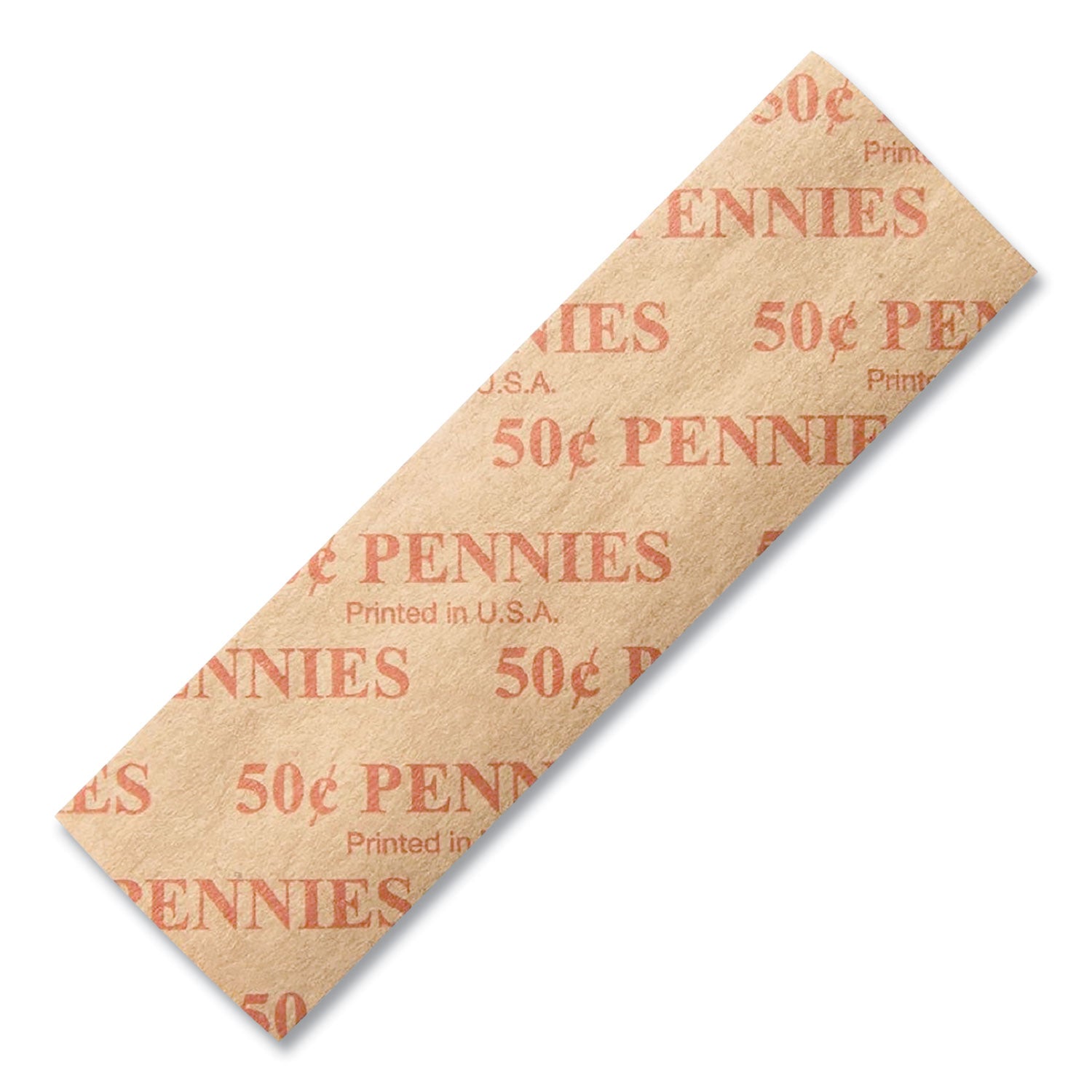 Flat Coin Wrappers, Pennies, $.50, 1000 Wrappers/Box