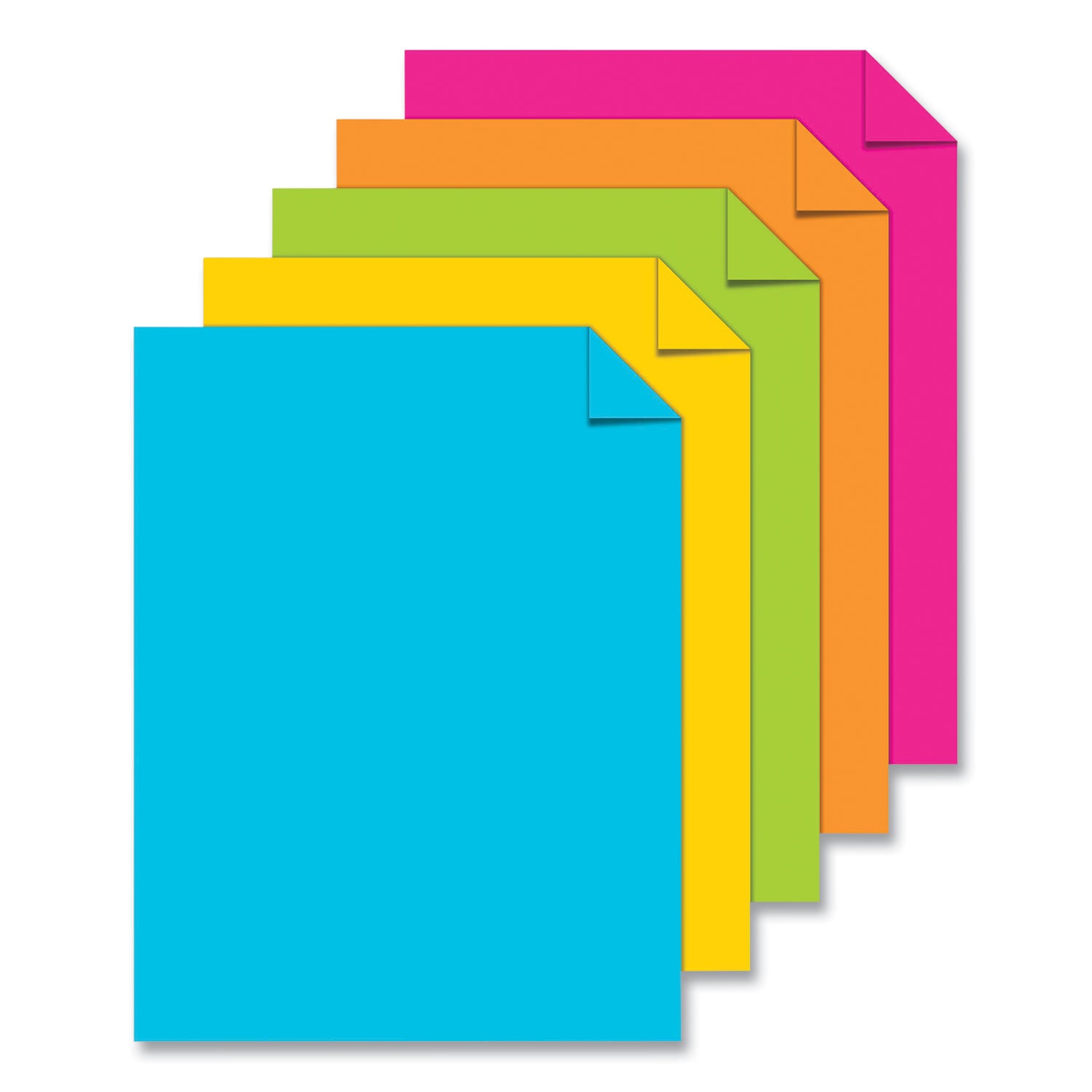 Astrobrights® Color Cardstock, 65 lb Cover Weight, 8.5 x 11, Assorted Bright Colors, 50/Pack