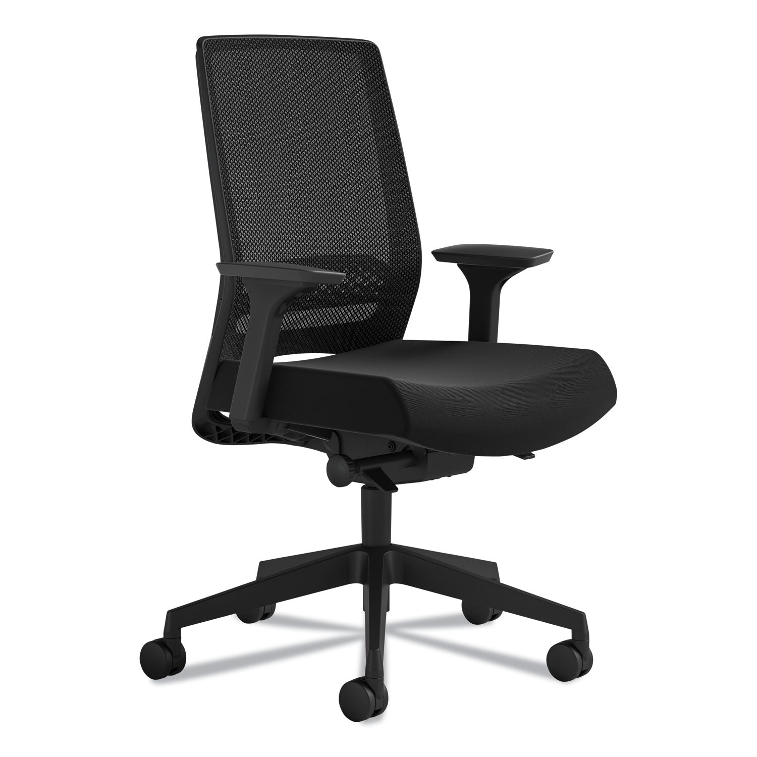 Medina Deluxe Task Chair, Supports Up to 275 lb, 18" to 22" Seat Height, Black